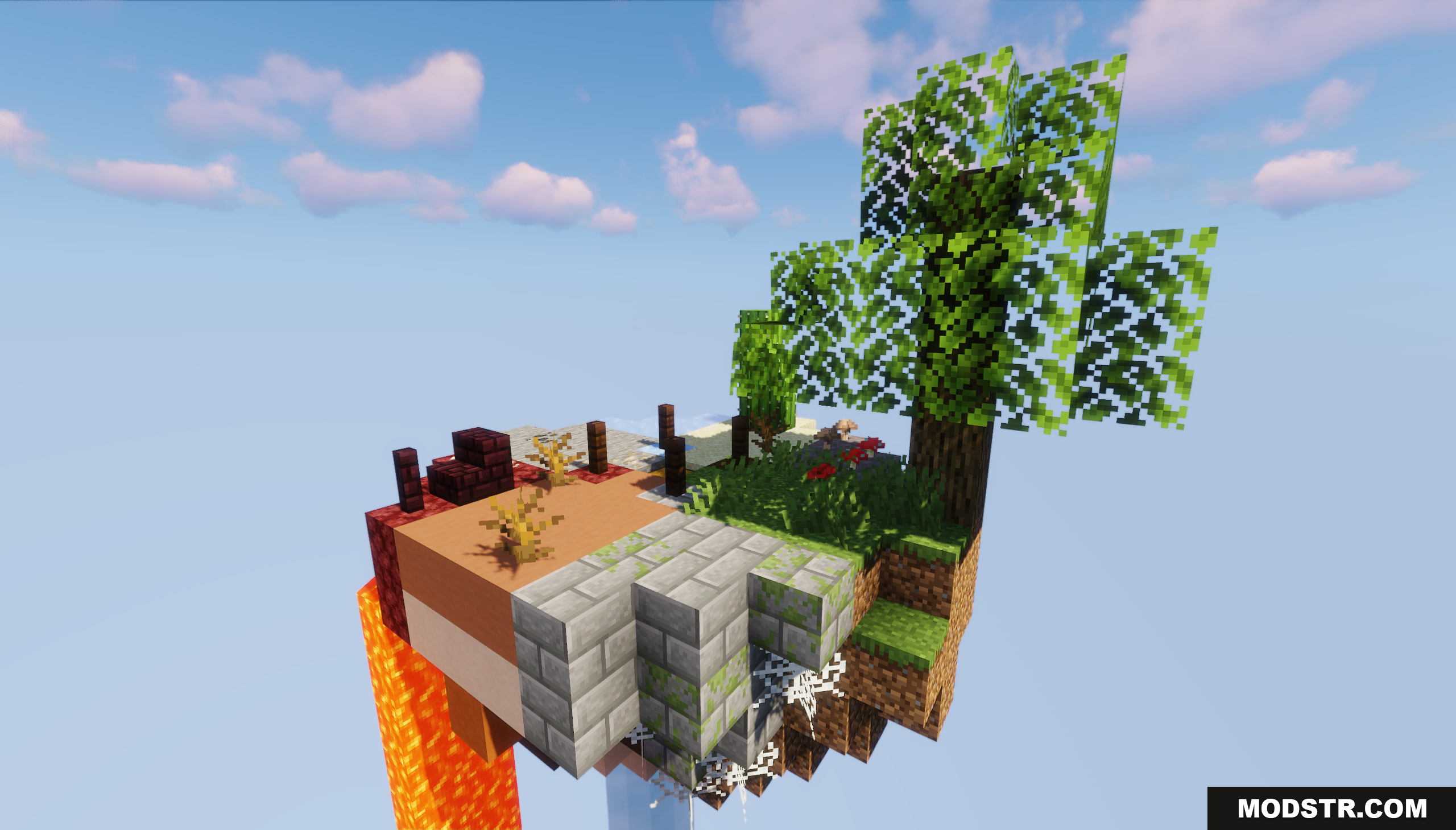 Circle Island Map Screenshot 3 Another angle of the floating island with lava