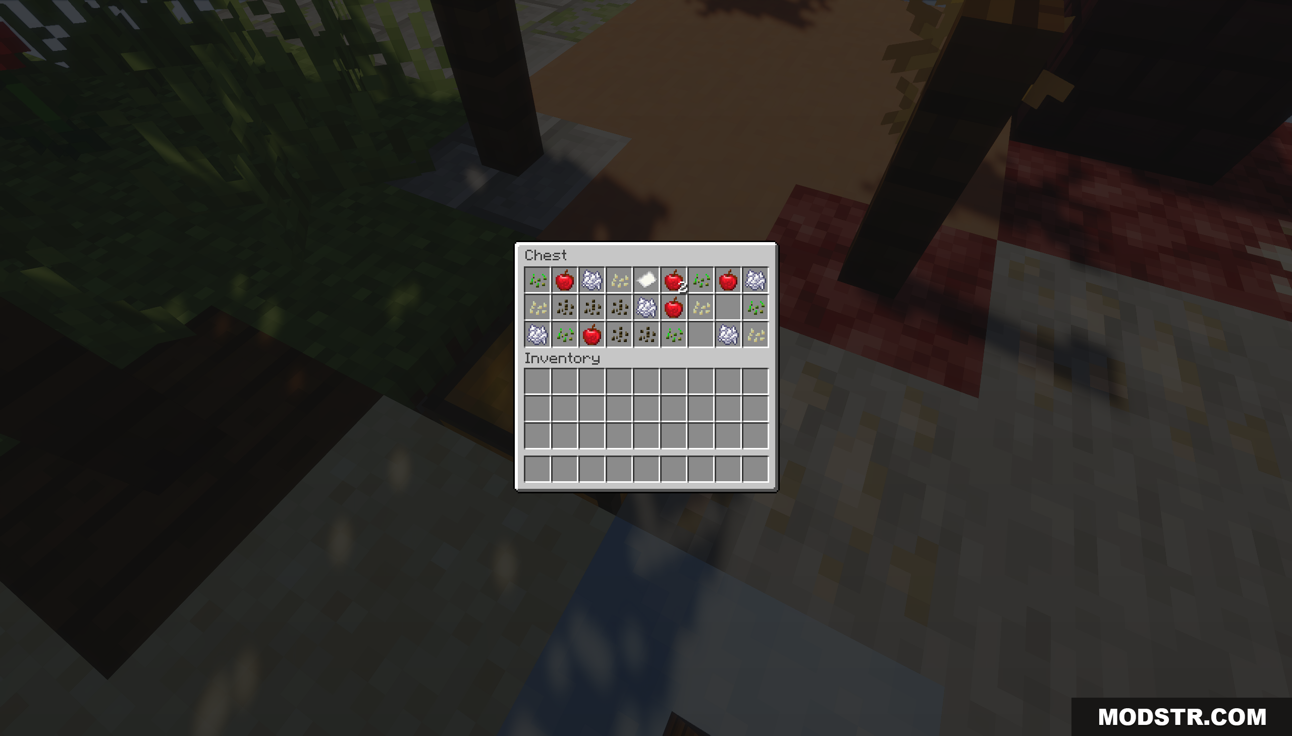Circle Island Map Screenshot 4 Starter chest with apples, saplings, and bonemeal