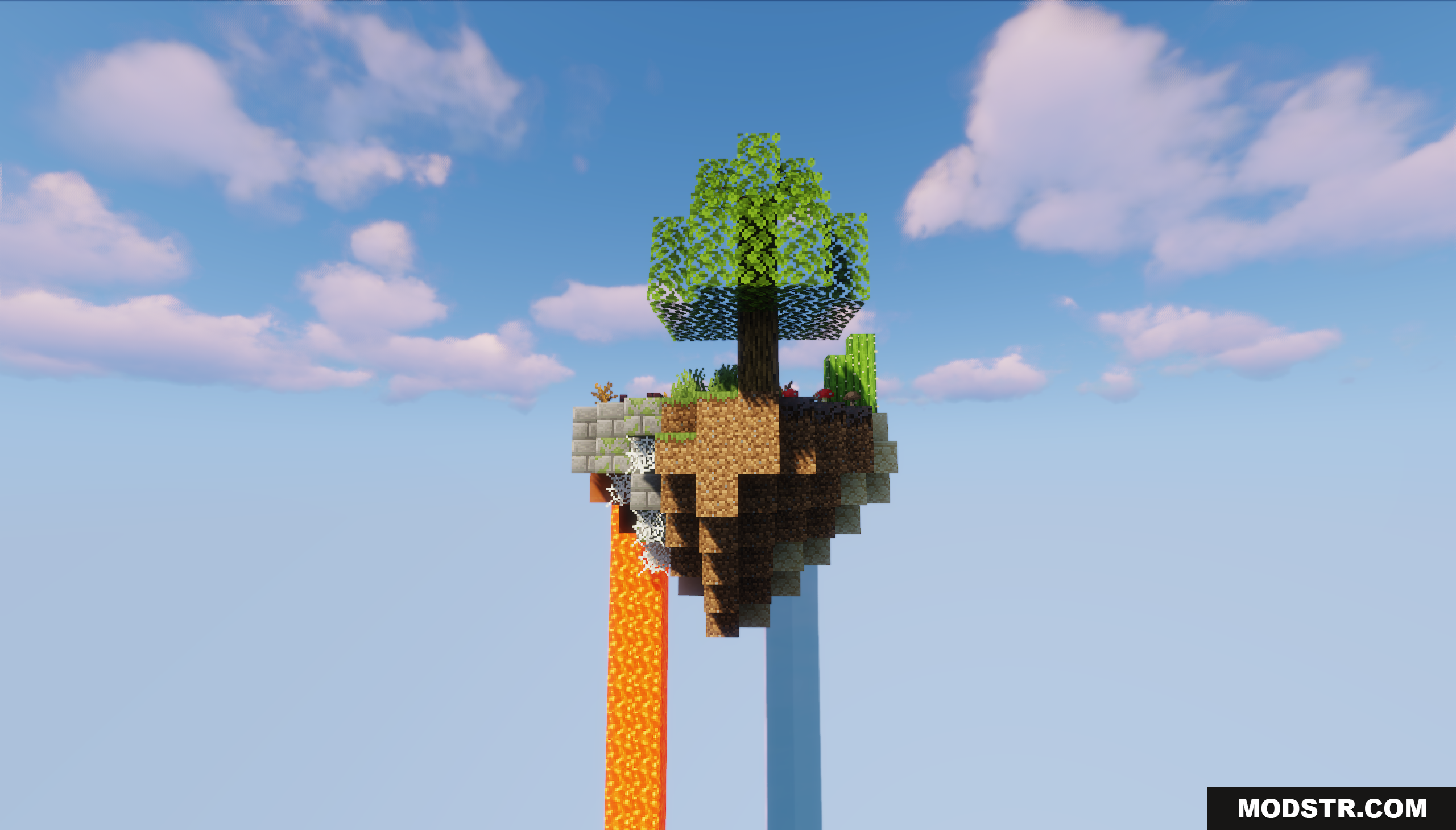 Circle Island Map Screenshot 6 Side view of a small floating island with a tree