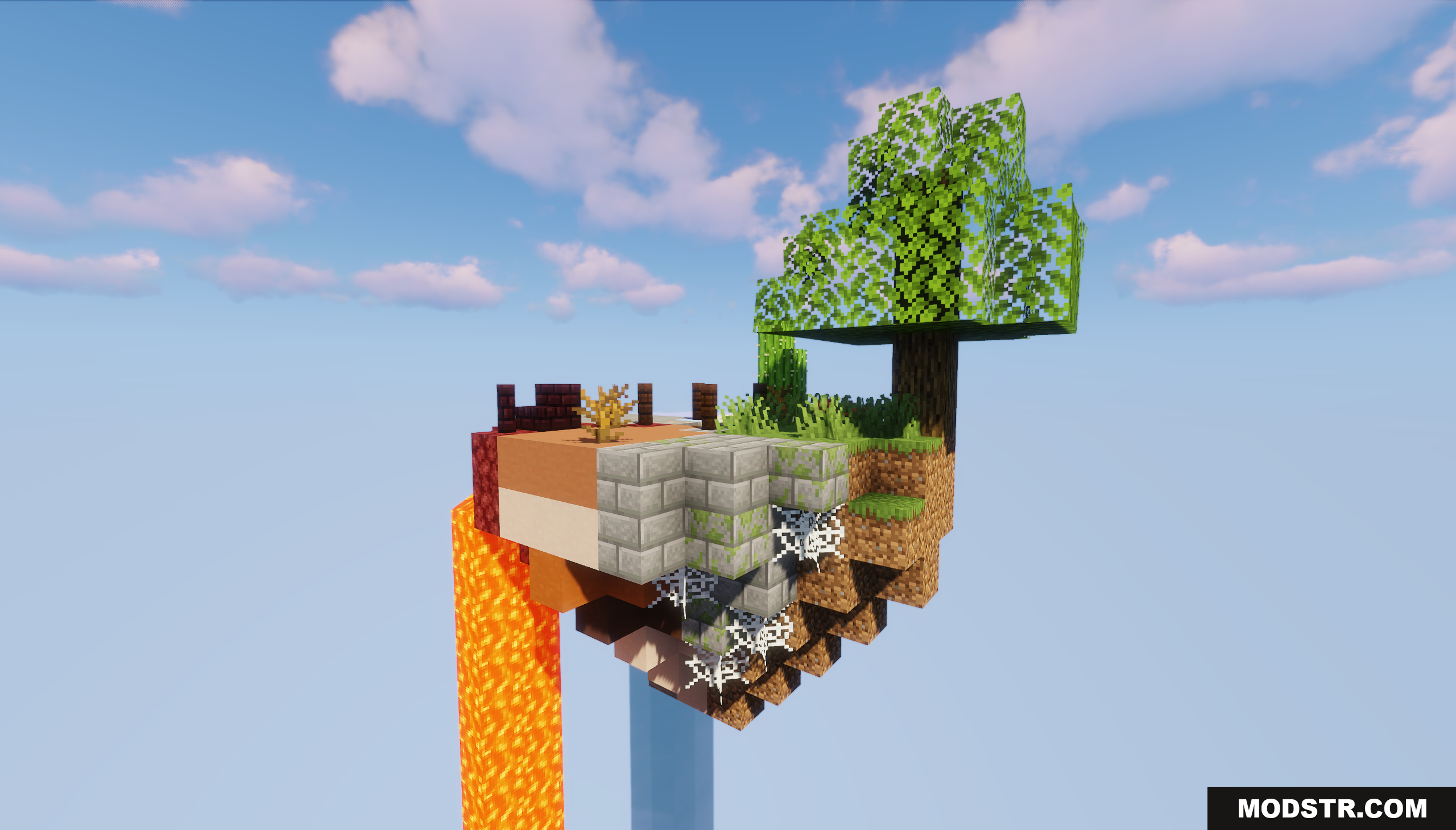 Circle Island Map Screenshot 7 A small farm on a floating island with stone bricks