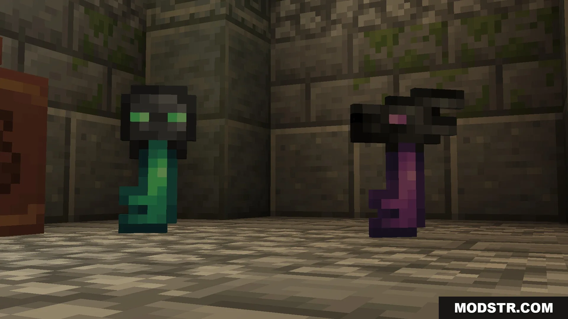 Citadel of Trials Data Pack Screenshot 2 Green and purple keys with mob heads used for unlocking reward vaults