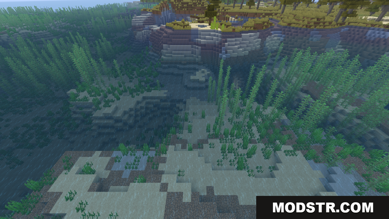 Clean Water Resource Pack Screenshot 9 Transparent water shows the underwater landscape near the shore