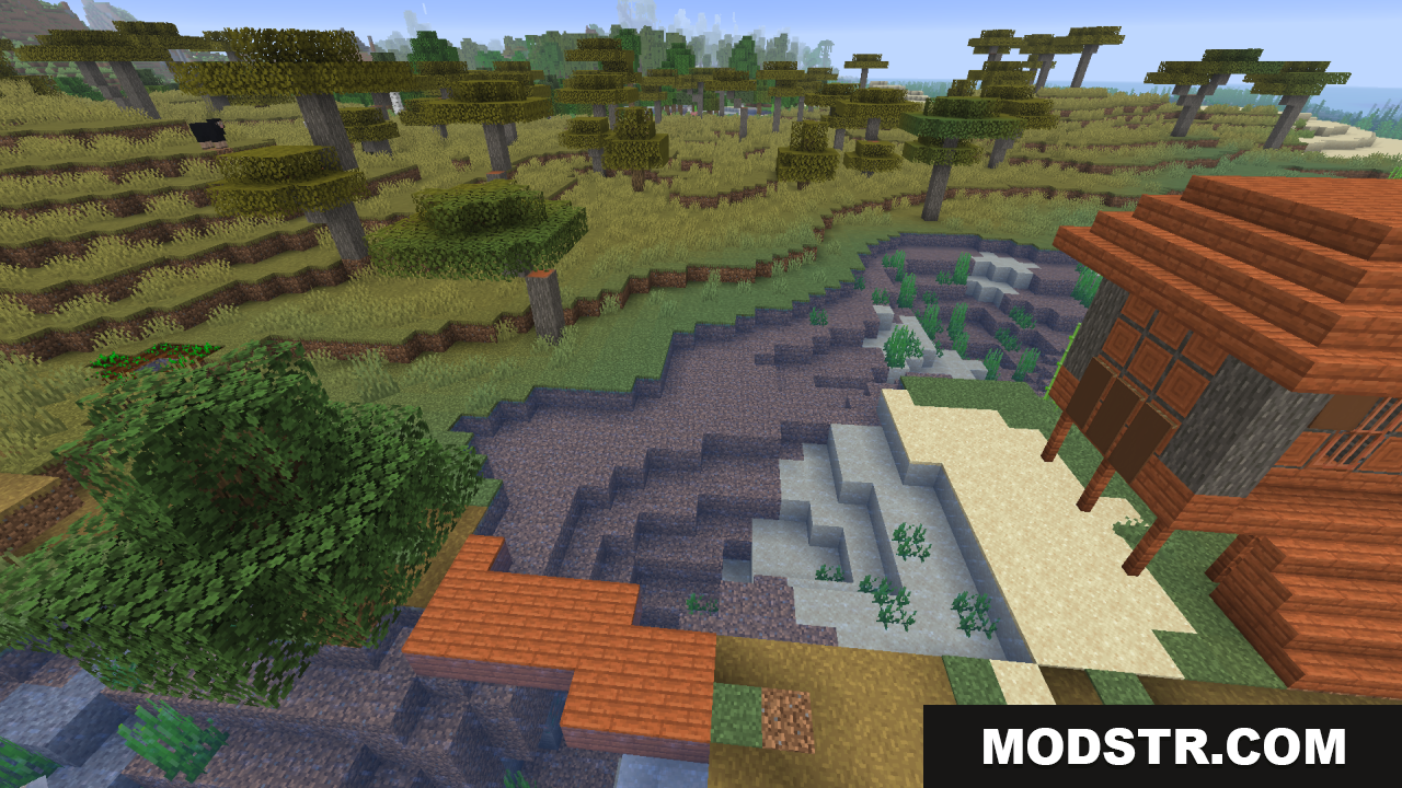 Clean Water Resource Pack Screenshot 3 A clear water pond next to a savanna biome