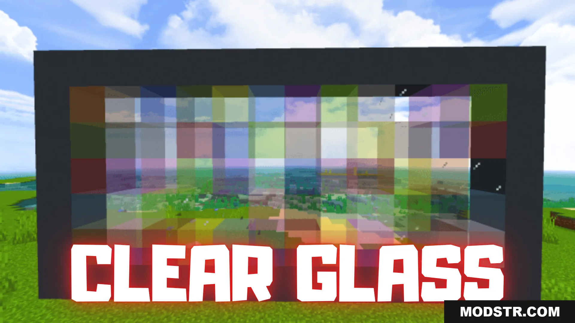 Clear Glass Texture Pack v5 (26.x, 1.21) – MCPE/Bedrock cover art