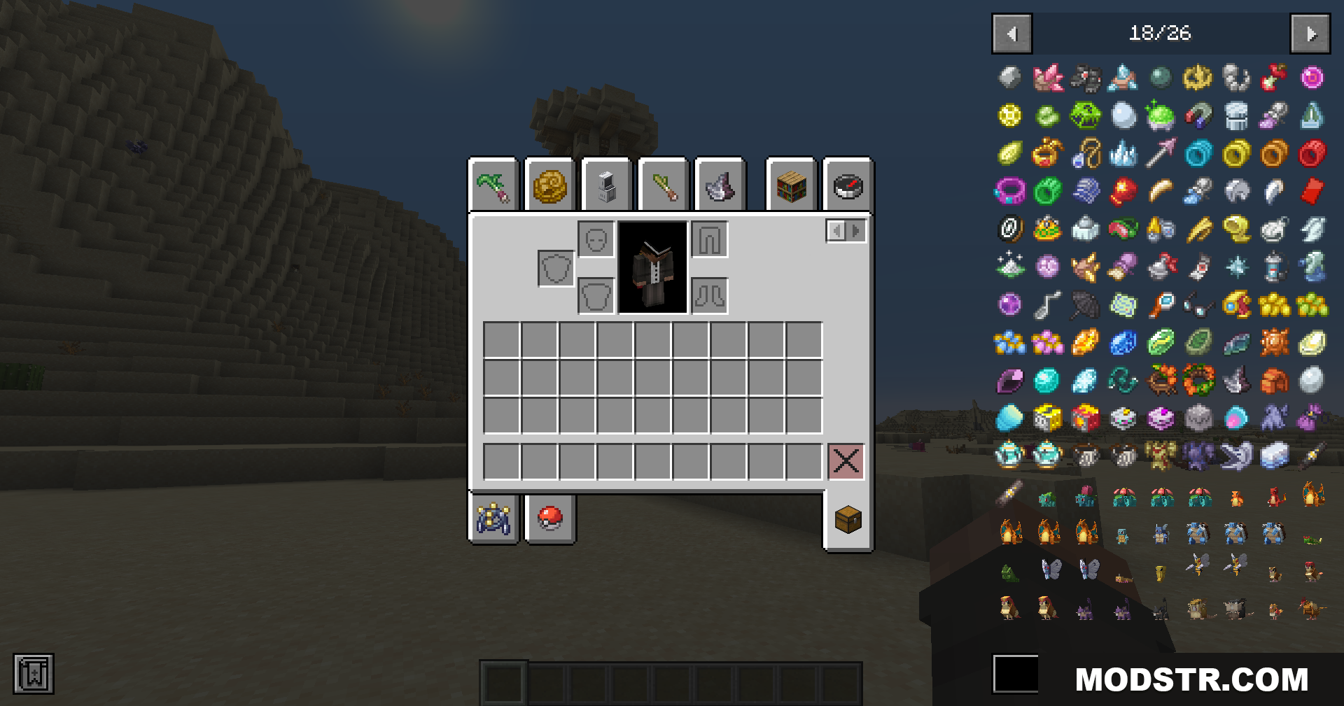 Cobbledex Rei Emi Jei Mod Screenshot 2 Viewing various Cobblemon items in the JEI interface