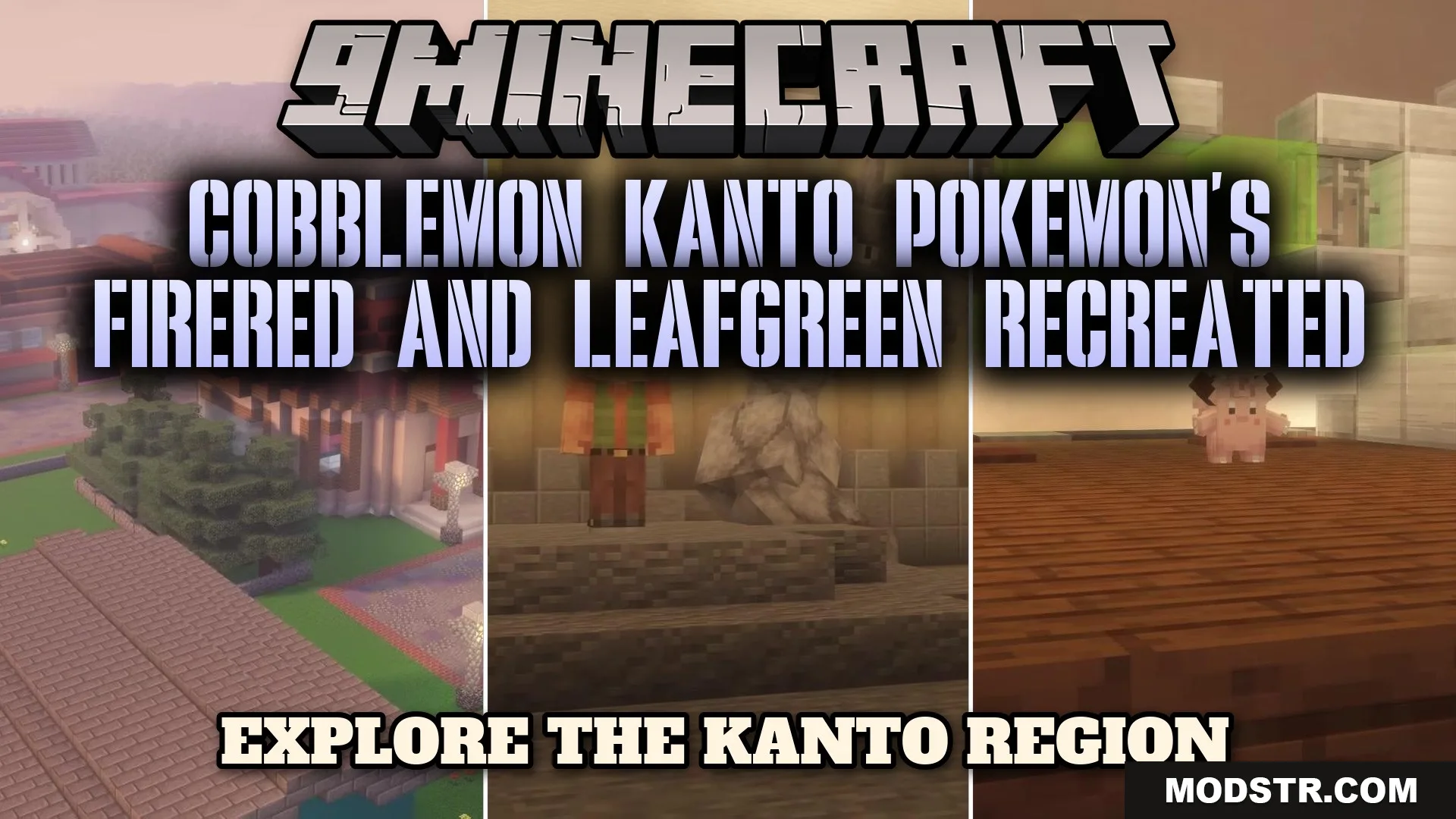 Cobblemon Kanto Pokemon’s FireRed and LeafGreen Recreated Map (26.2, 1.20.1) cover art