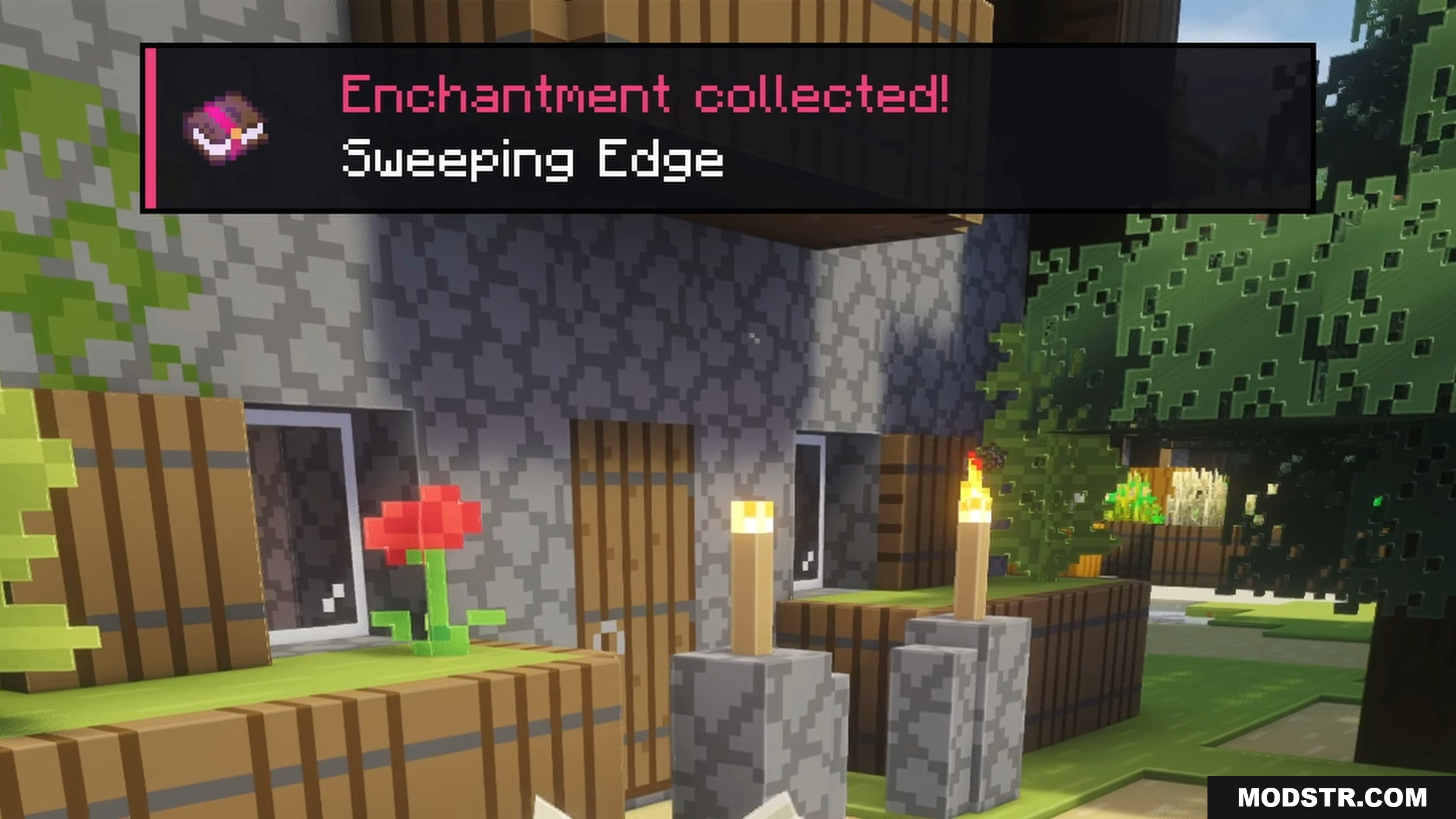 Collect Everything Mod Screenshot 12 A notification for collecting the Sweeping Edge enchantment