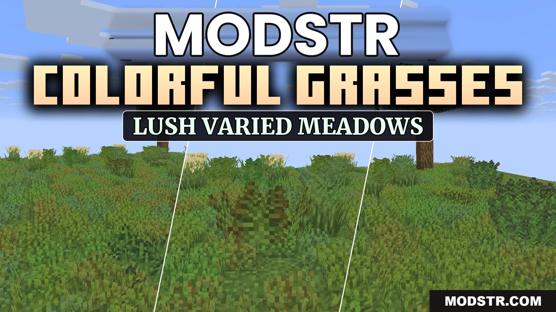 Colorful Grasses 9minecraft Resource Pack (26.2) – Lush Foliage Across Wild Meadows cover art