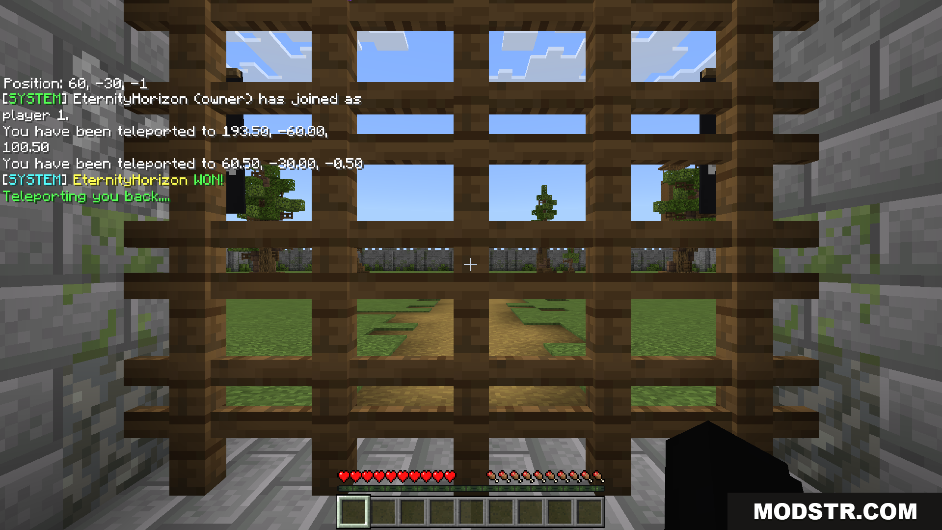Colosseum Pvp Map Screenshot 10 A player's view of the green plains battle arena