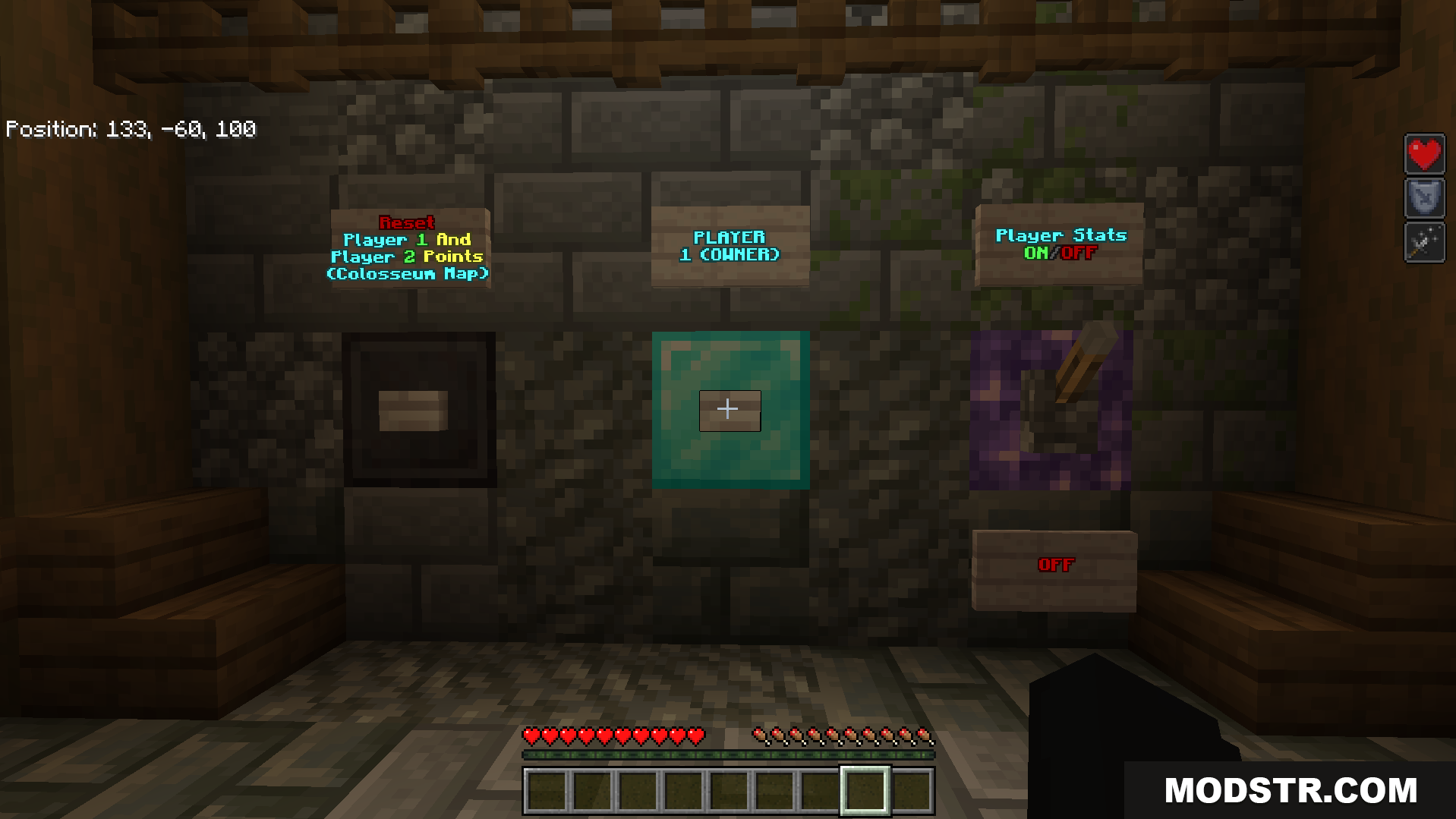 Colosseum Pvp Map Screenshot 2 The host uses an emerald button to start the pvp match