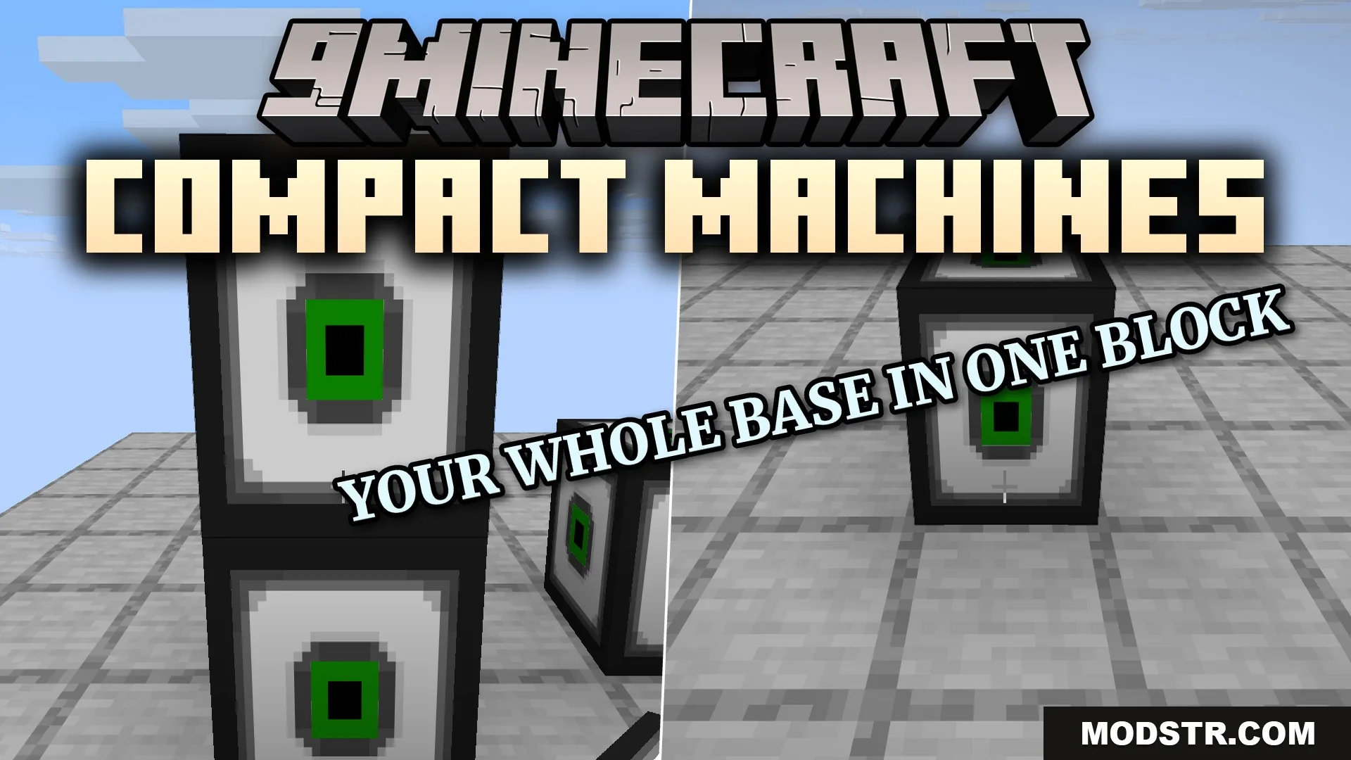 Compact Machines 9minecraft Mod (26.2) – Build Factories Inside One Block cover art