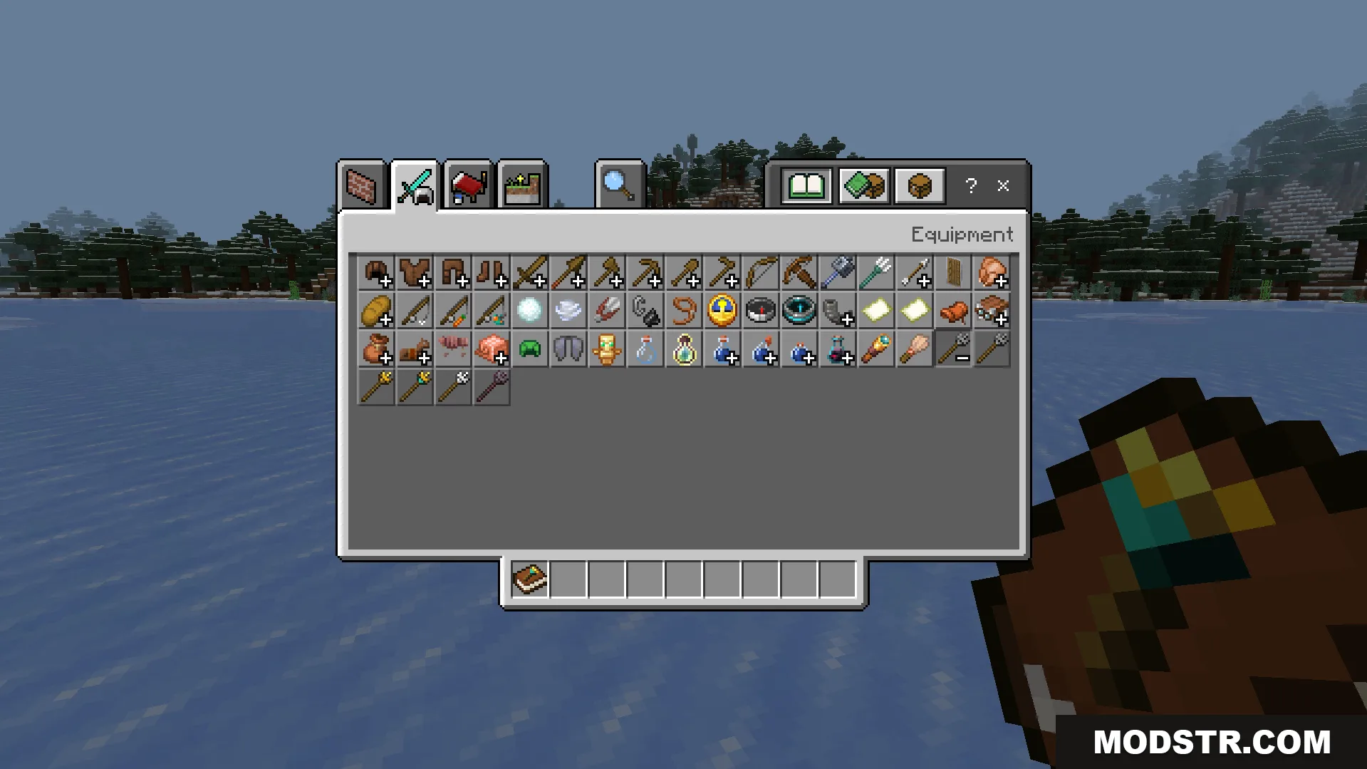 Construction Wands Addon Screenshot 4 Creative inventory screen showing the new special tools for building quickly