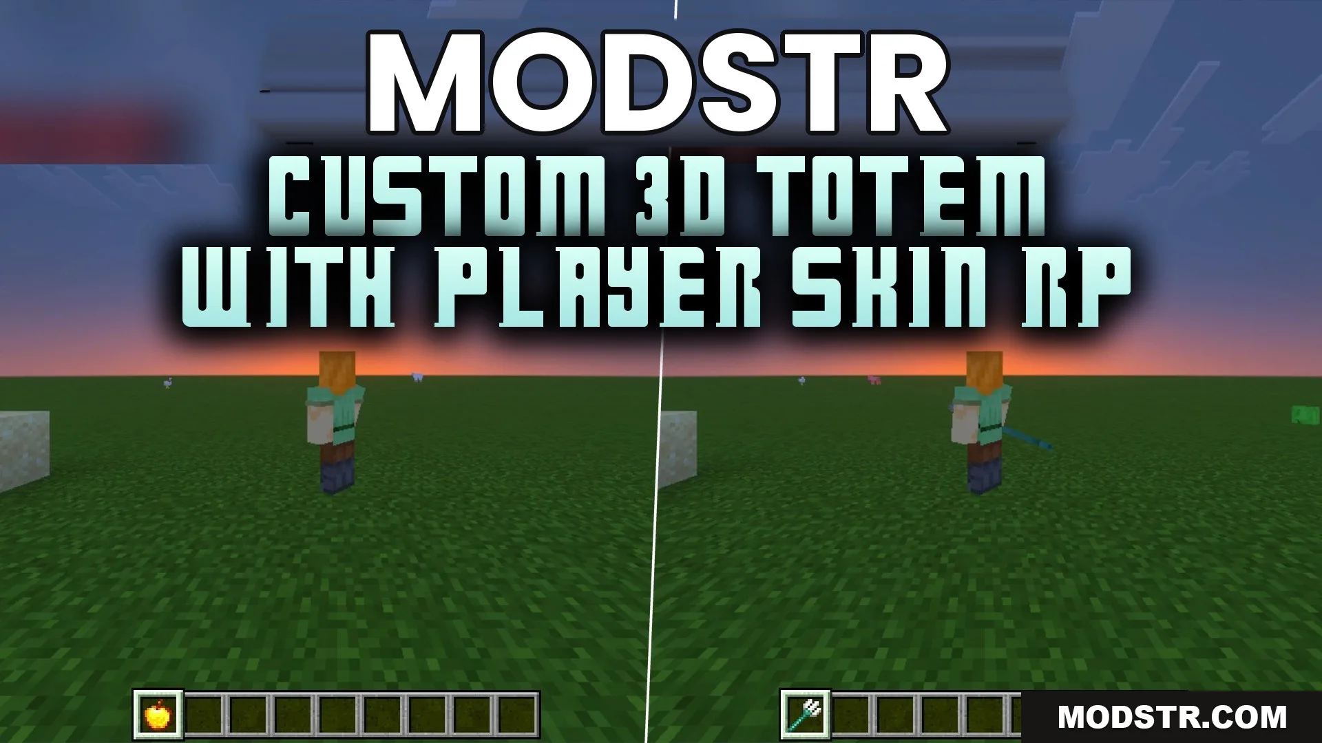 Custom 3D Totem with Player Skin RP Texture Pack (1.21) – Your Miniature Player Totem cover art