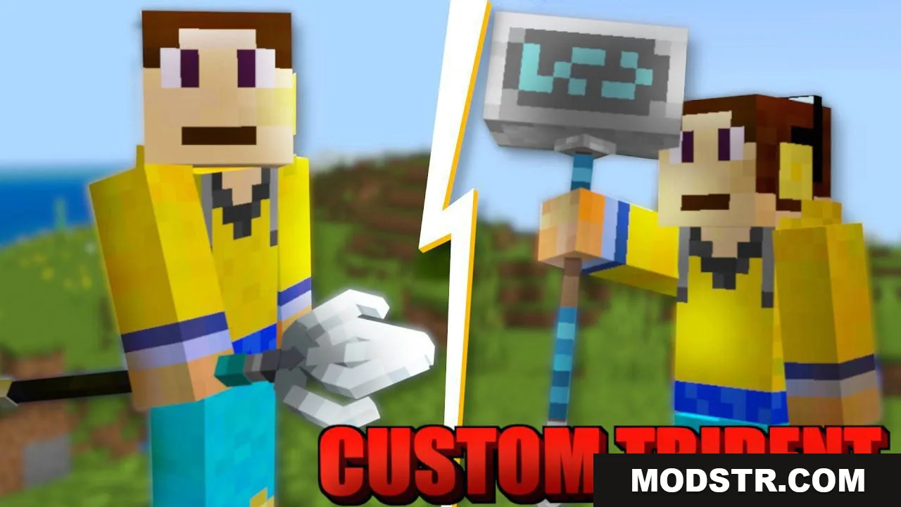 Custom 3D Trident Texture Pack (26.x, 1.19) for MCPE/Bedrock Edition cover art