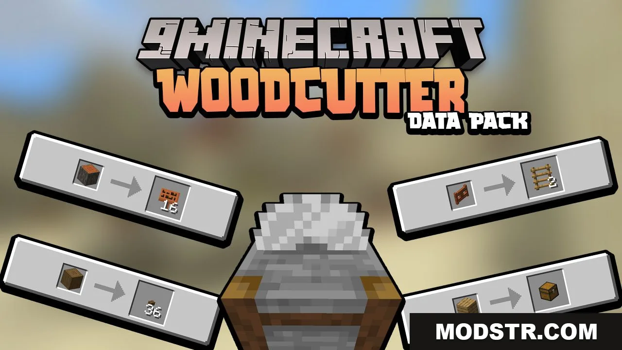 Cuttable Wood Data Pack (26.2, 1.21.11) – Sawmill, Woodcutter cover art