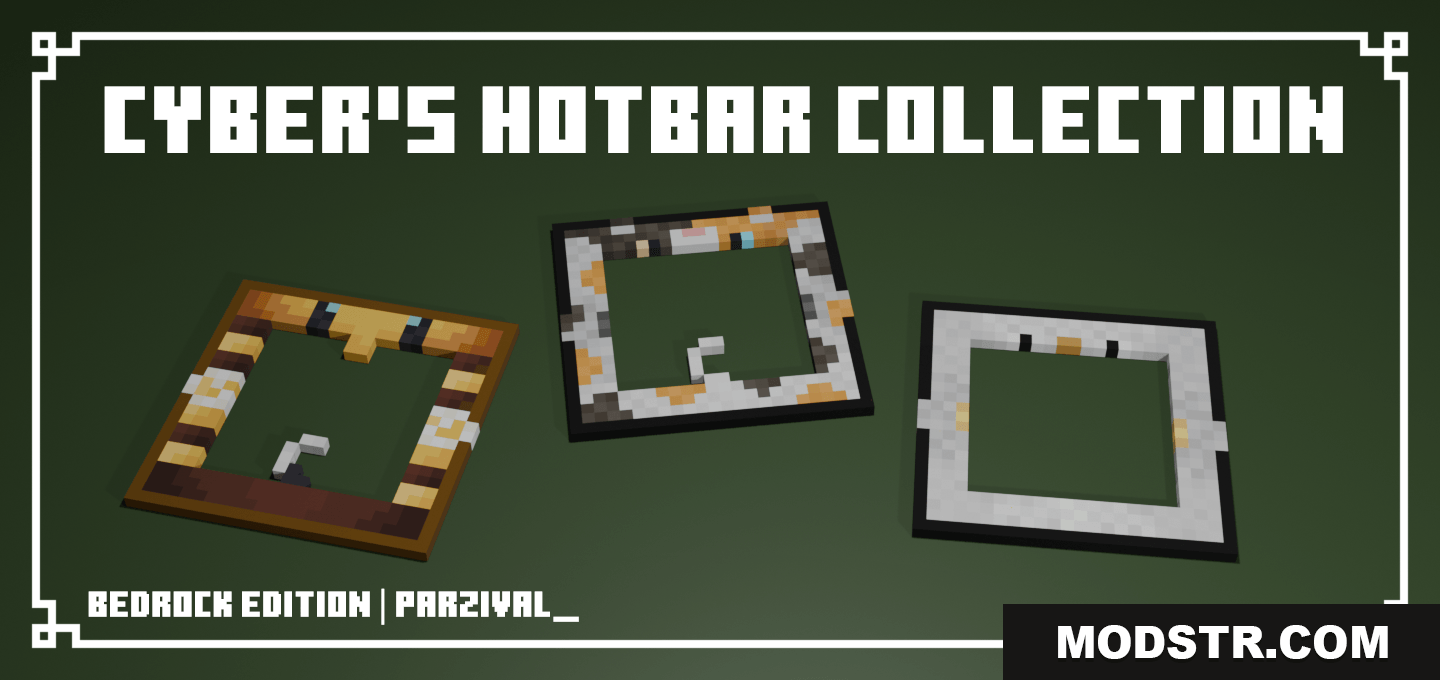 Cyber’s Hotbar Collection Texture Pack (26.x, 1.21) – MCPE/Bedrock cover art