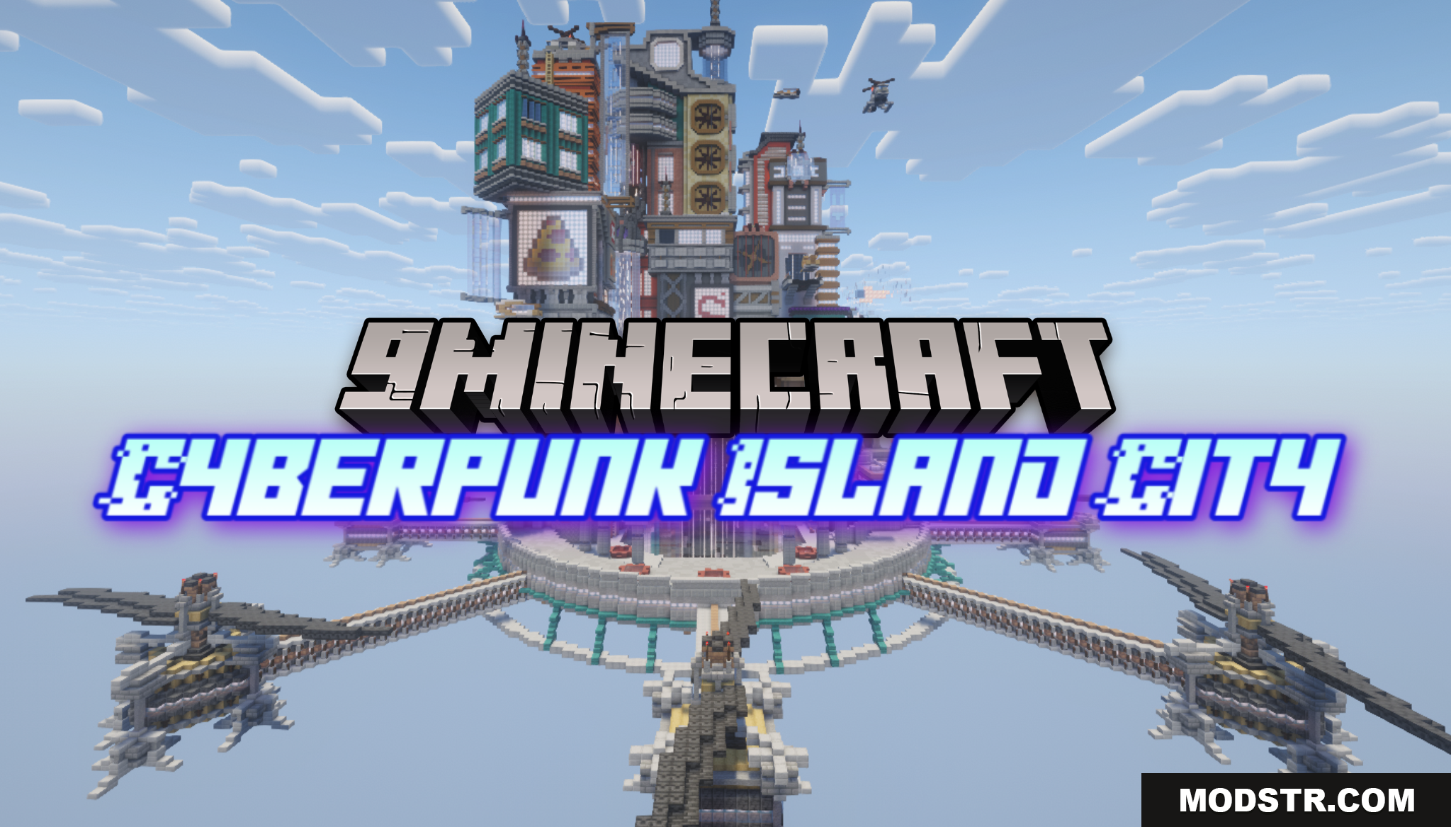 Cyberpunk Island City Map