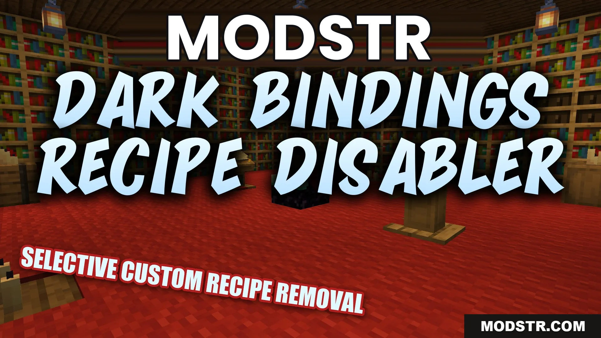 Dark Bindings Recipe Disabler Data Pack (26.2, 1.20.1) cover art