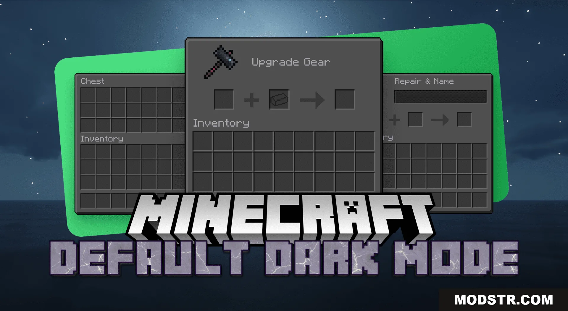 Default Dark Mode Resource Pack (26.2, 1.20.1) – Texture Pack cover art