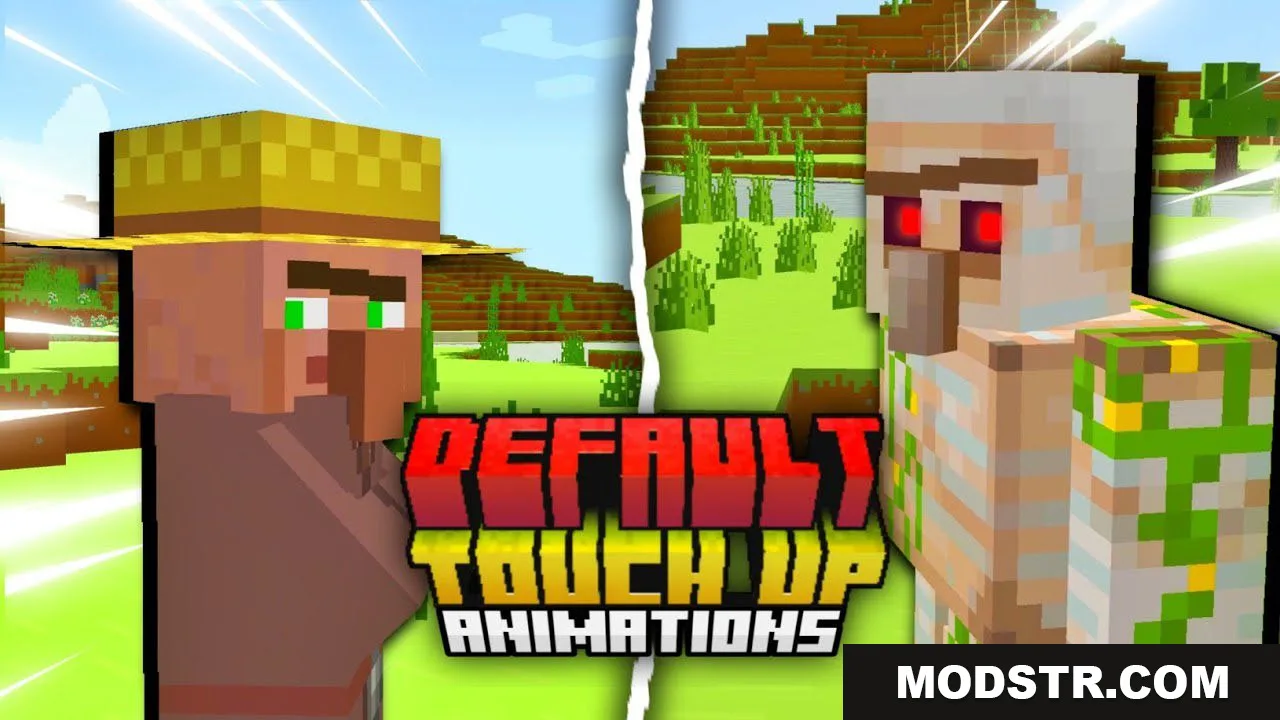 Default Touch Up Texture Pack (1.26+, 1.21) – MCPE/Bedrock cover art