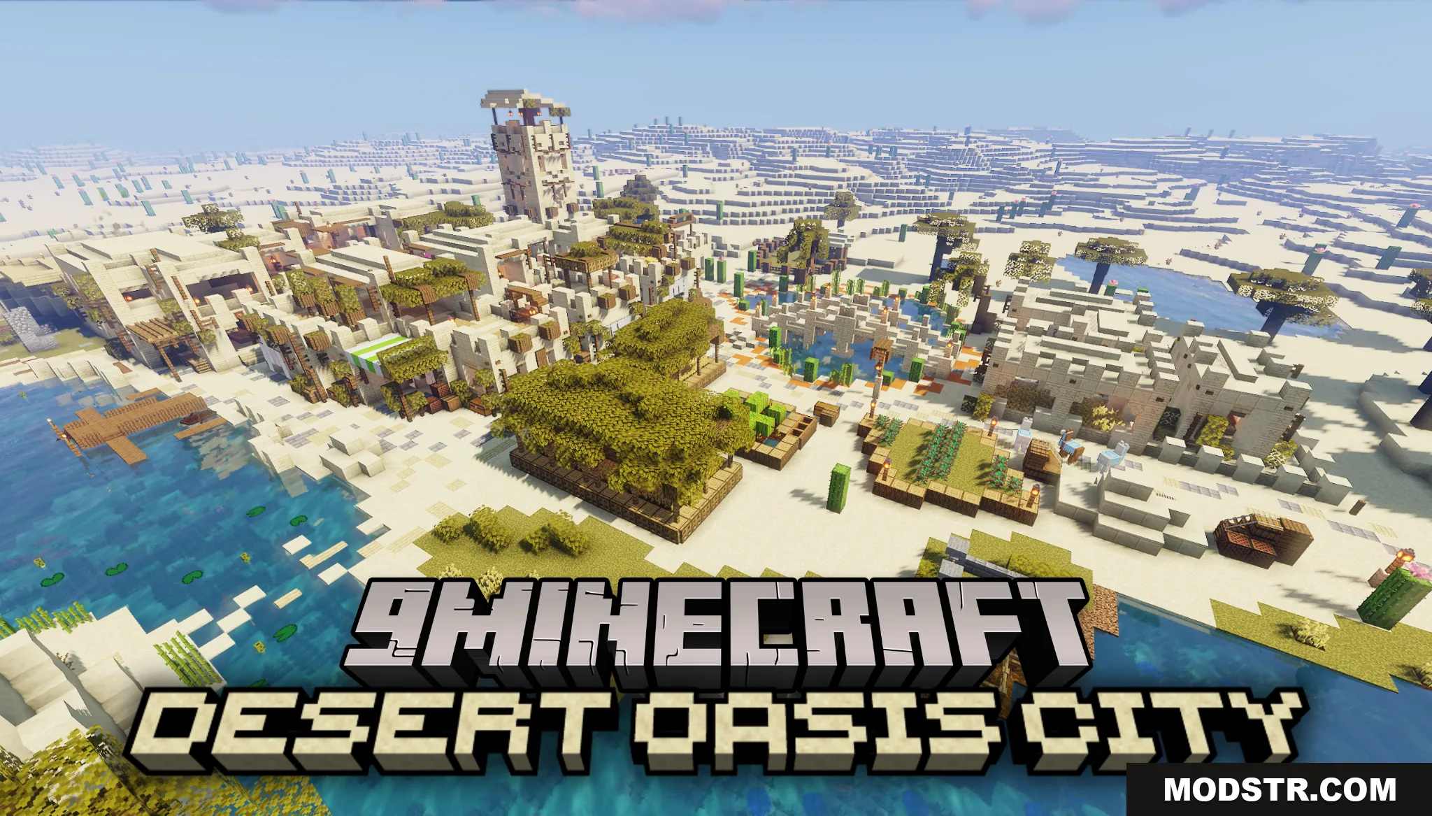 Desert Oasis City Map (26.2, 1.20.1) – Find a Safe Haven in the Scorching Sands cover art