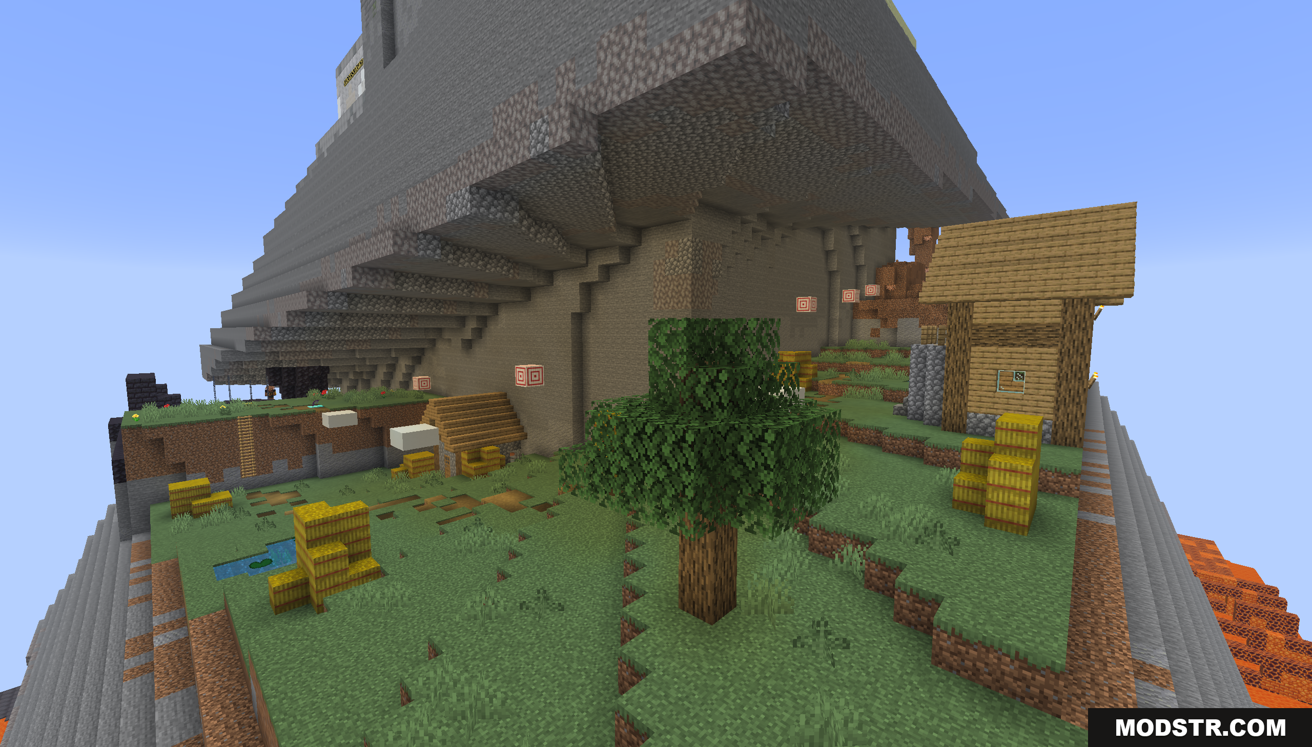 Diamond Dash Map Screenshot 9 A peaceful village with a small house and hay bales
