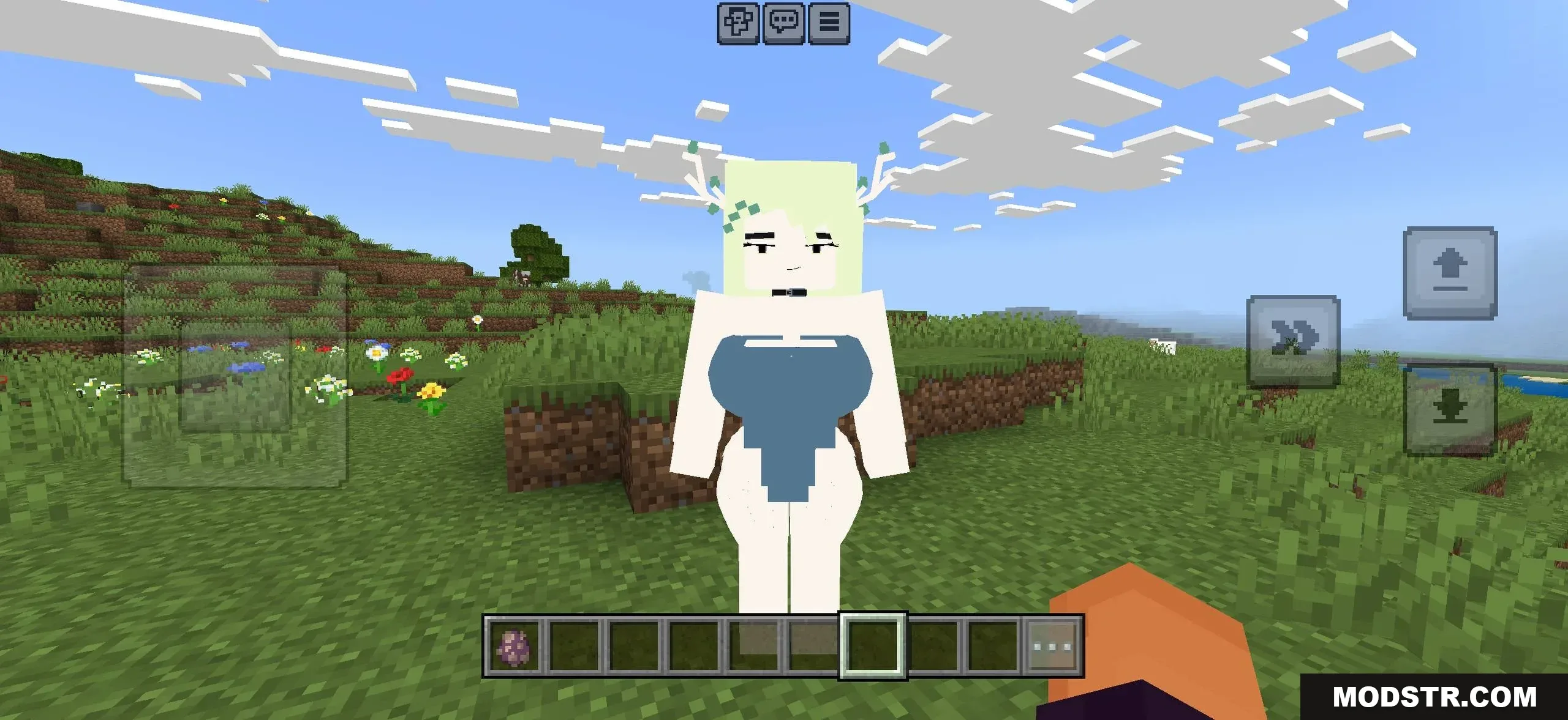 Minecraft PE Ellie-style anime character