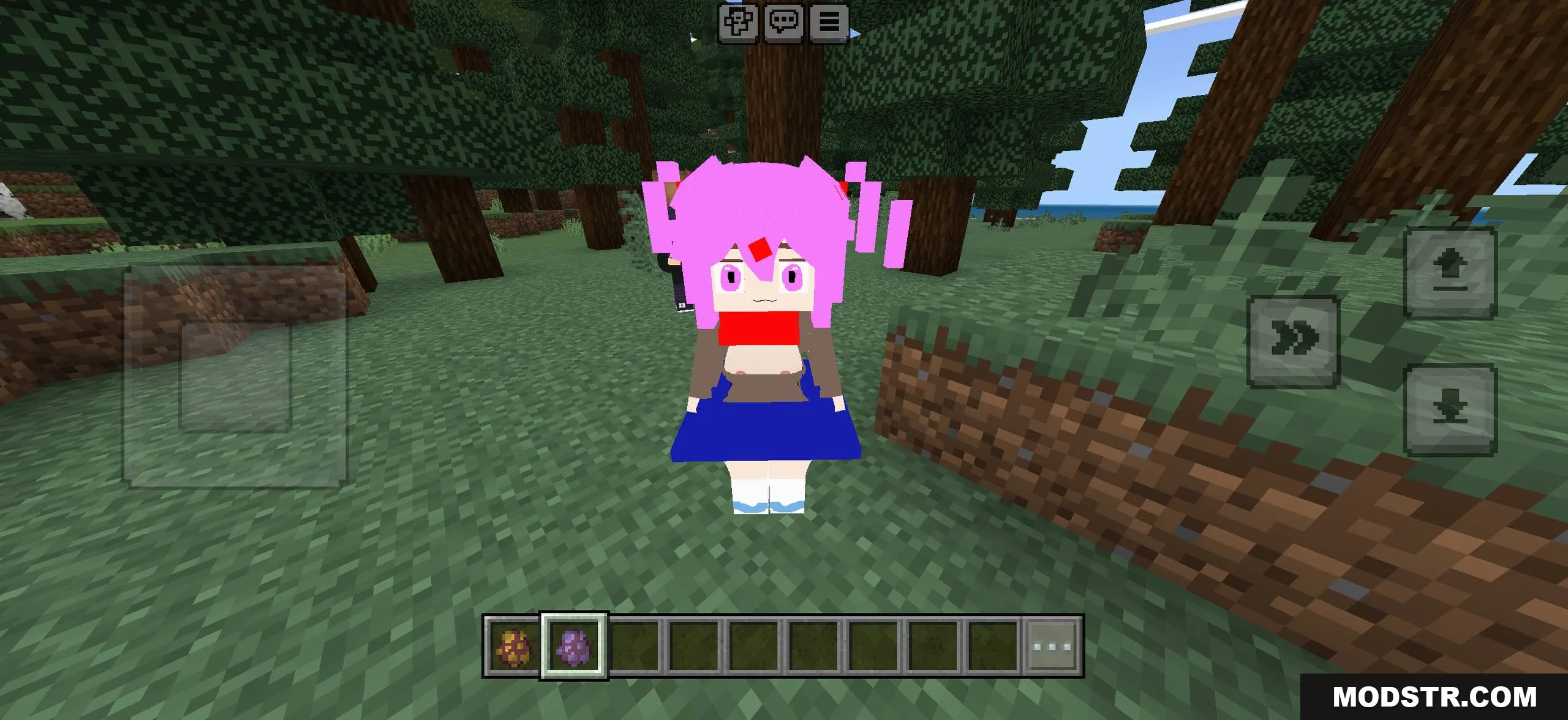 Minecraft Bedrock Luna-style skin preview