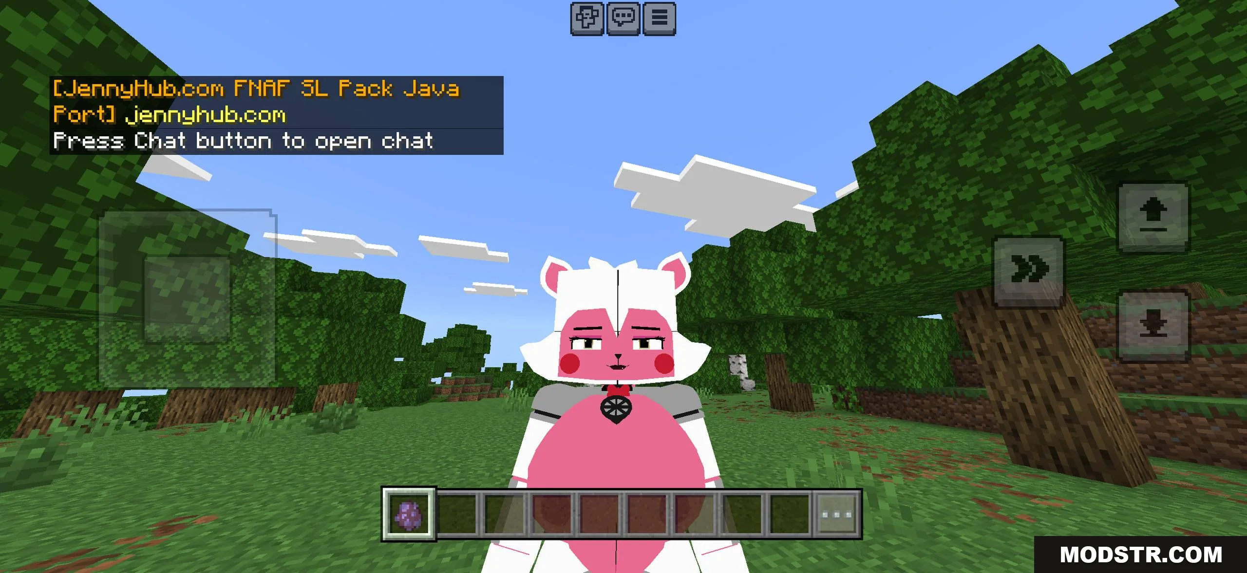 Luna-style character model for Minecraft Bedrock