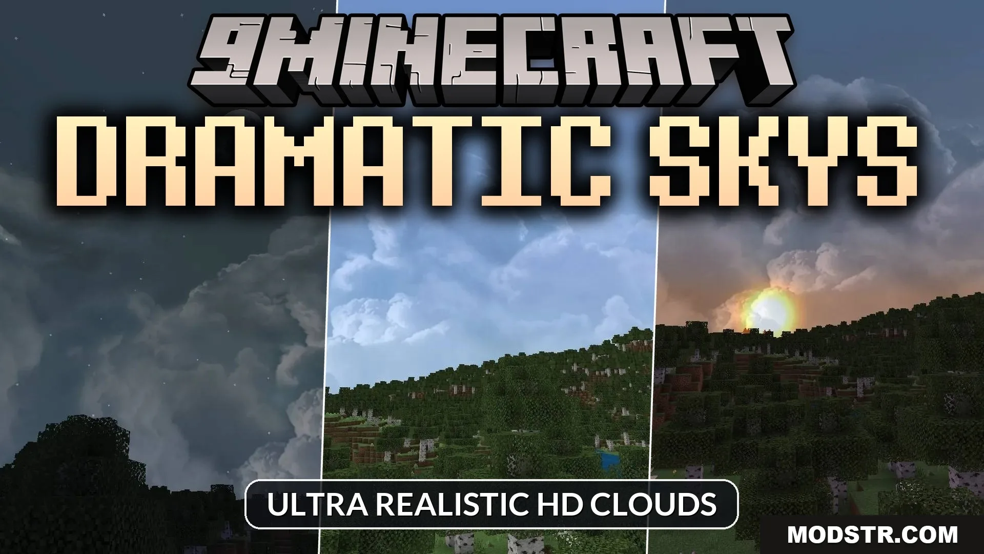 Dramatic Skys Shader (1.21, 1.20) – Ultra Realistic Hd Clouds cover art