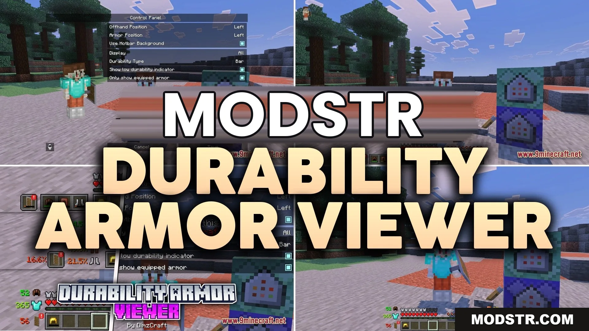 Durability Armor Viewer Addon (1.21, 1.20) – Track Gear Durability Live