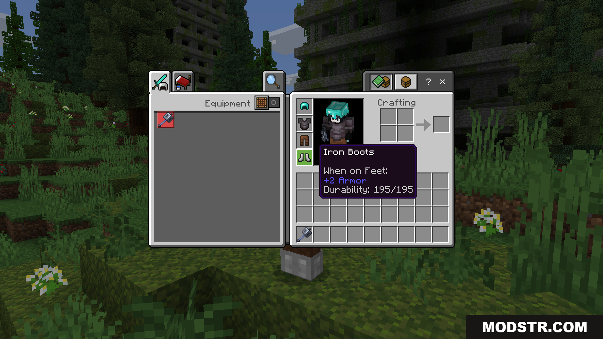 Durability Viewer Texture Pack Screenshot 2 The addon shows the exact durability numbers for your armor