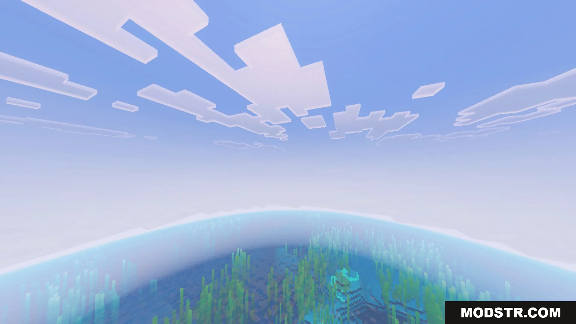 Dynamic Wave Shader Screenshot 6 Dynamic Wave mod creates realistic water reflections on a bright ocean surface