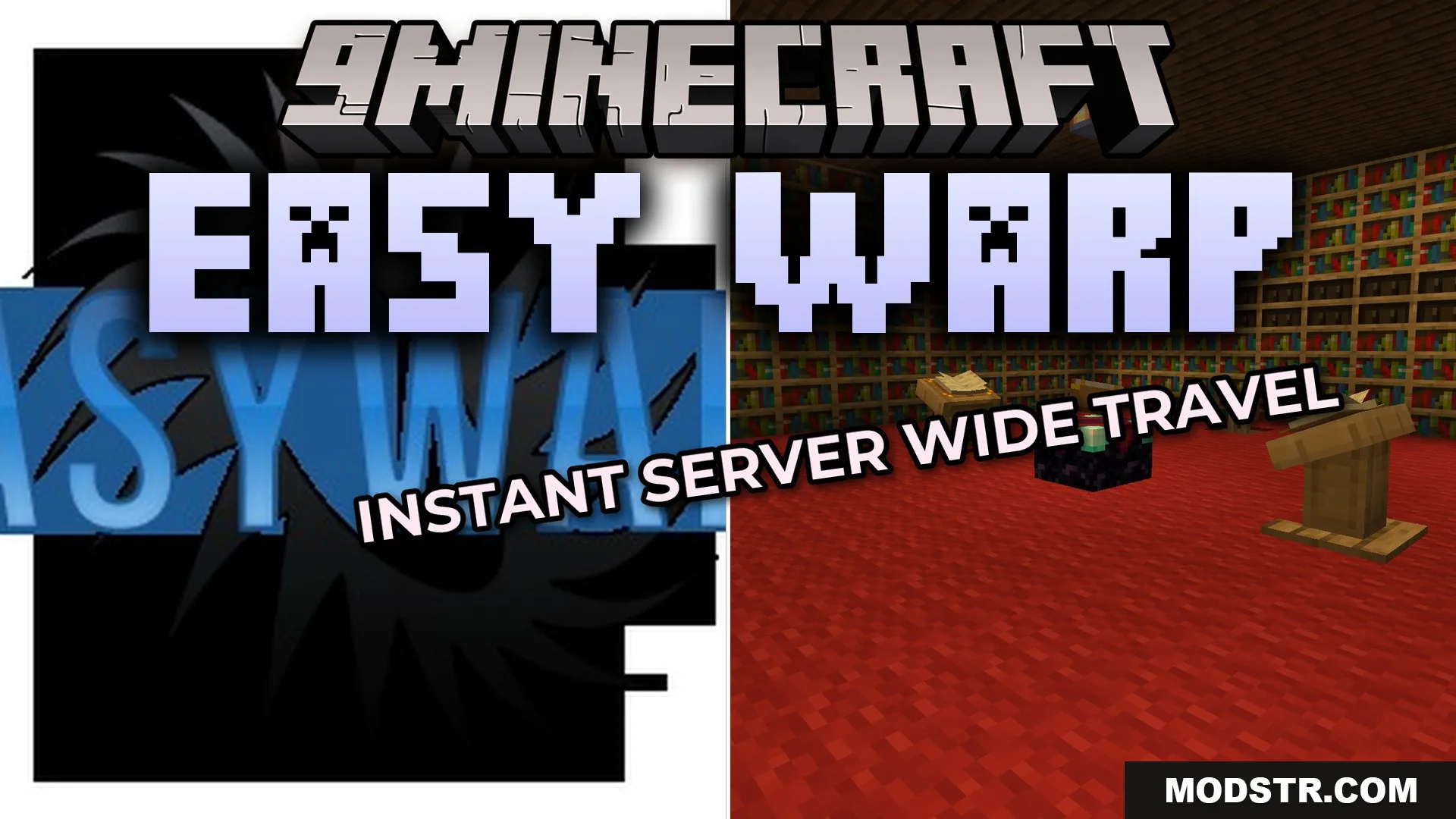 Easy Warp Plugin (1.21.11, 1.20.1) – Save Players From Walking Across the Map cover art