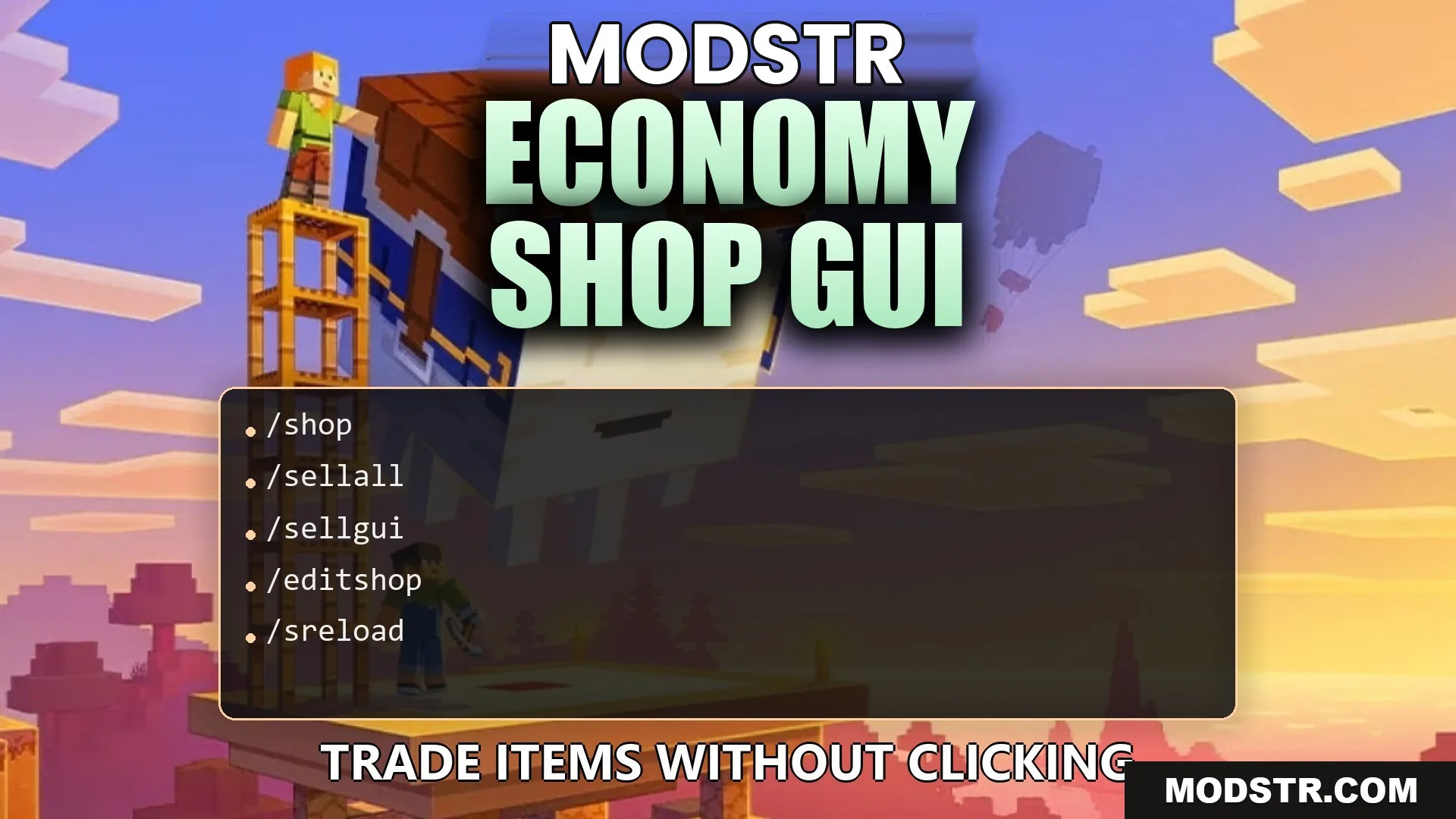 Economy Shop GUI Plugin (26.2, 1.20.1) – Trade Items Without Clicking cover art