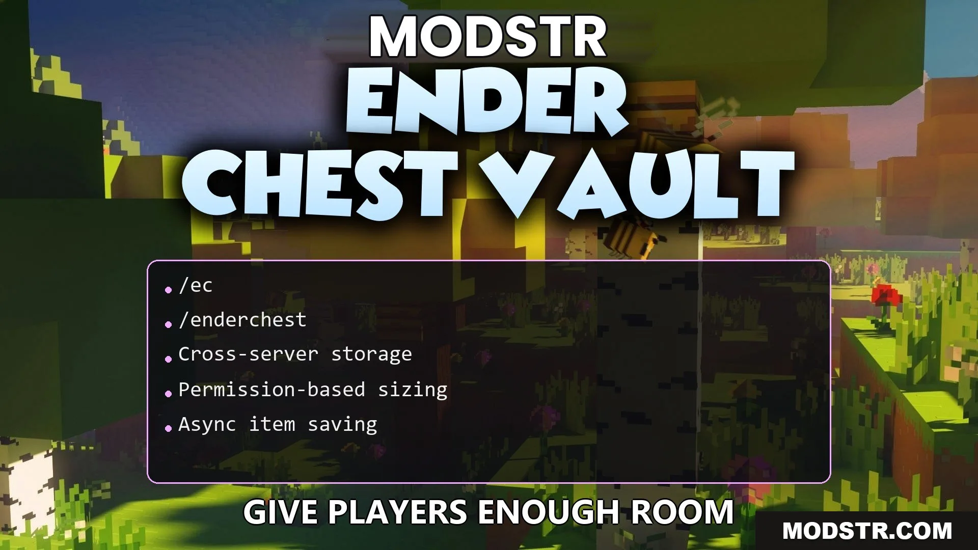 Ender Chest Vault Plugin (1.21.11, 1.21.1) – Give Players Enough Room cover art