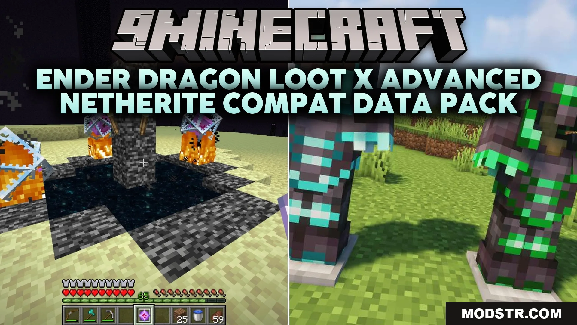 Ender Dragon Loot X Advanced Netherite Compat Data Pack (1.21.1, 1.20.1) cover art