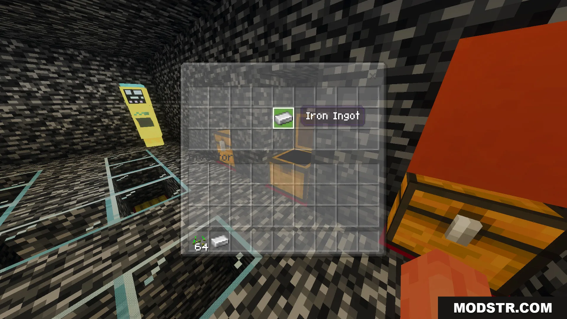 Iron ingot item in chest inventory from Escape from Bedrock Prison 10