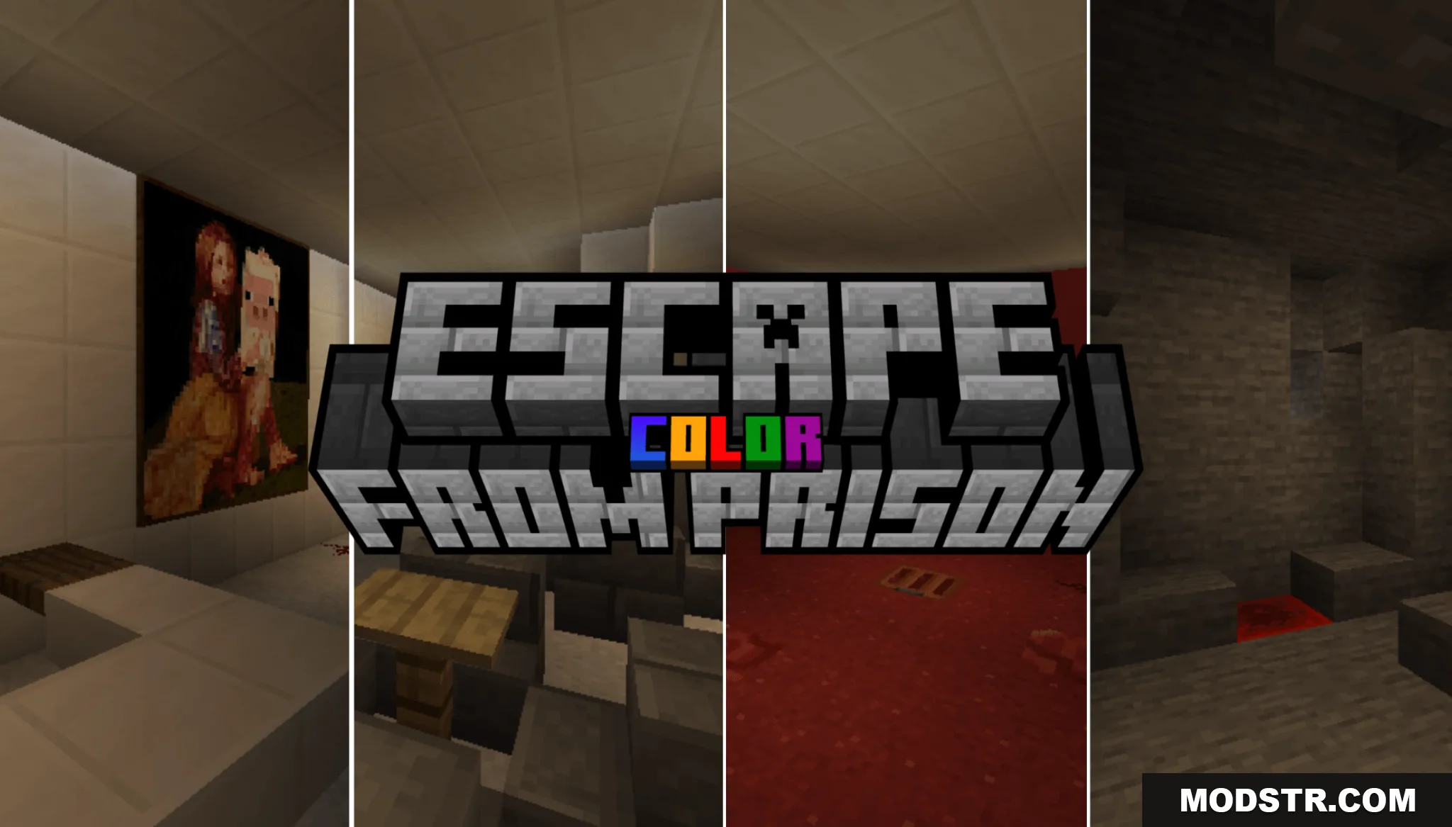 Escape from Prison Color Map (26.1.2, 1.20.1) – Solve Bright Puzzles to Flee