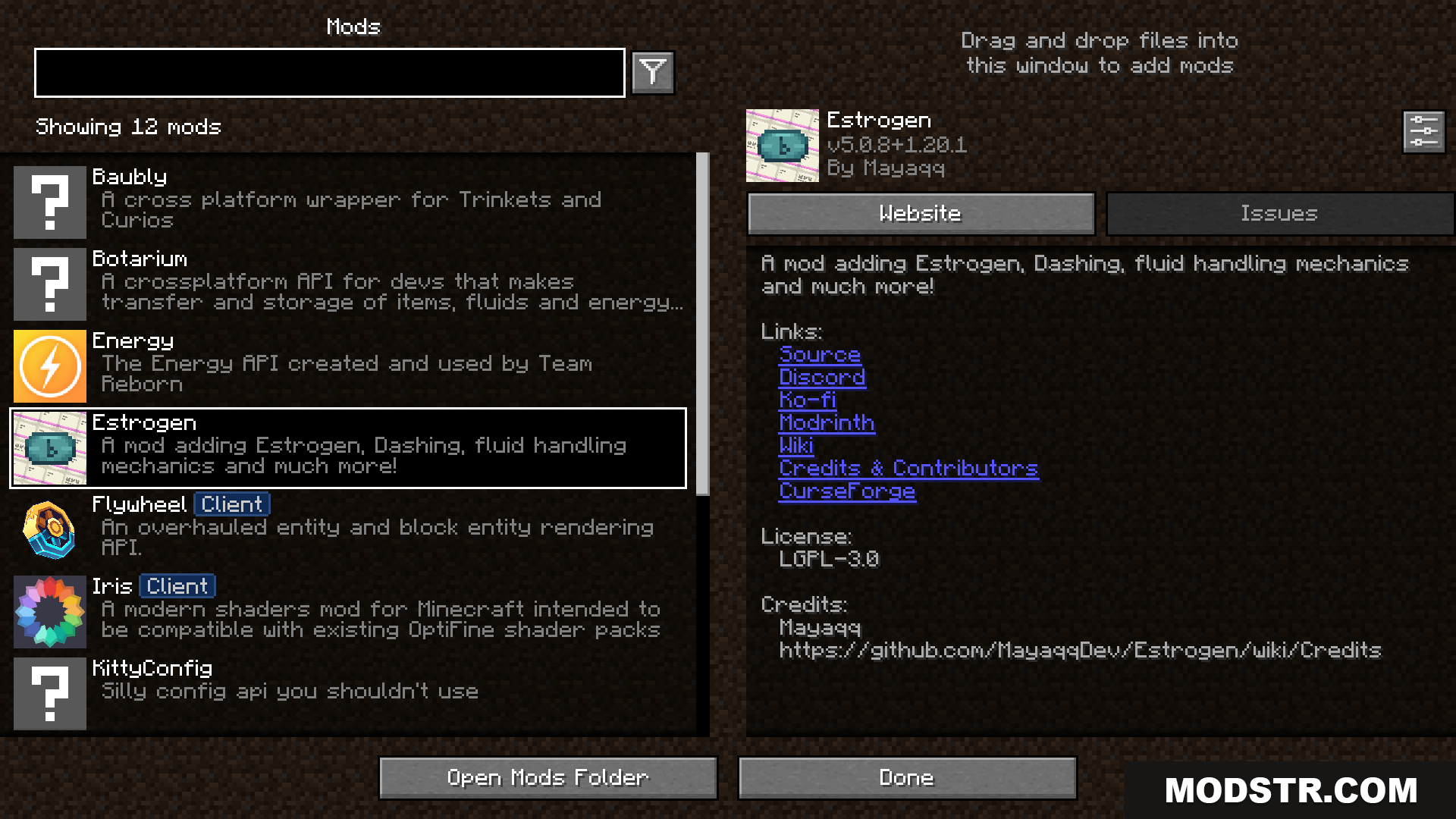 Estrogen Mod (1.20.1) – Unlock Celeste Style Mid Air cover art