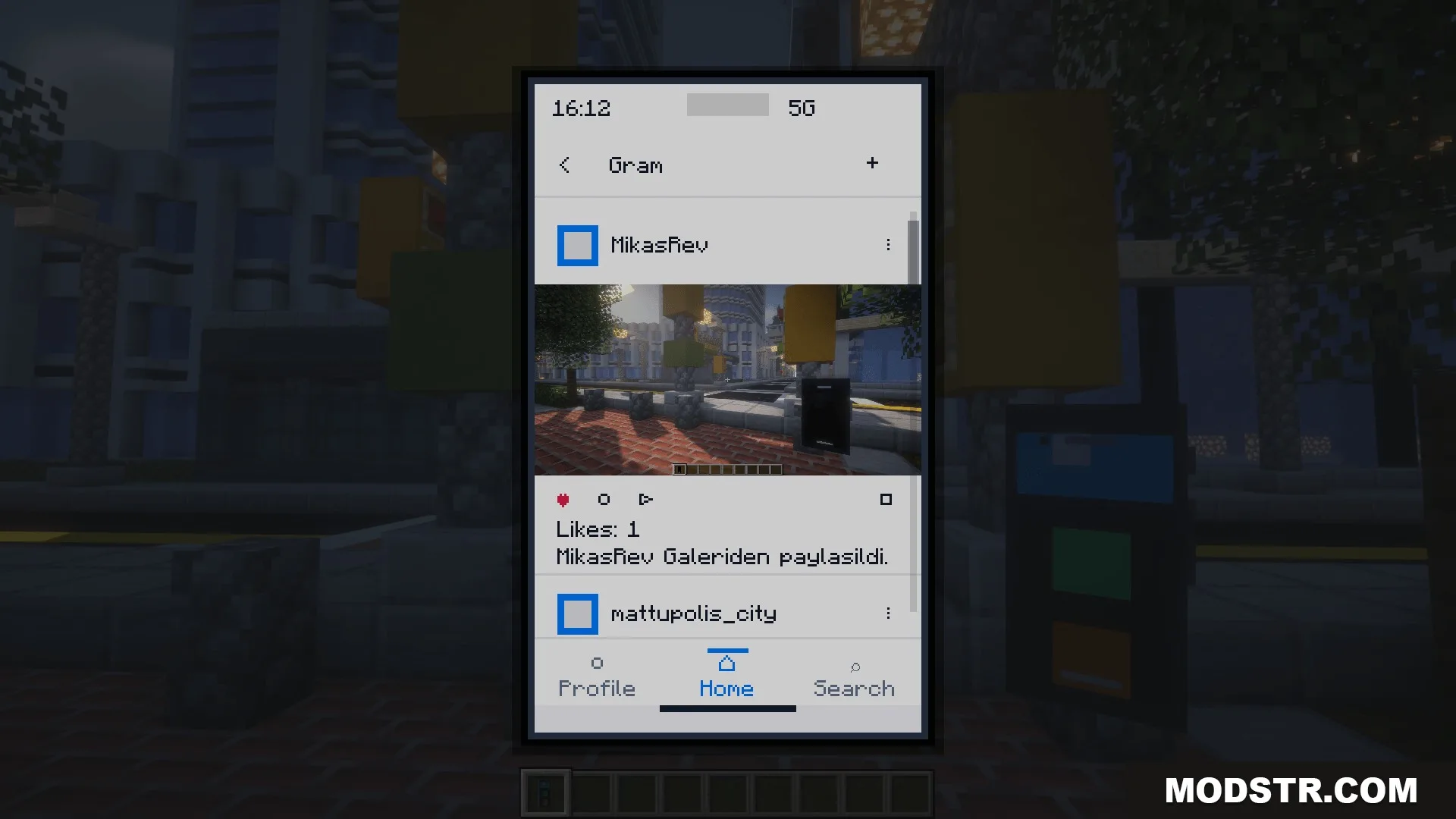 Ether Link Connect Mod Screenshot 4 A smartphone screen showing a social media application with a photo post