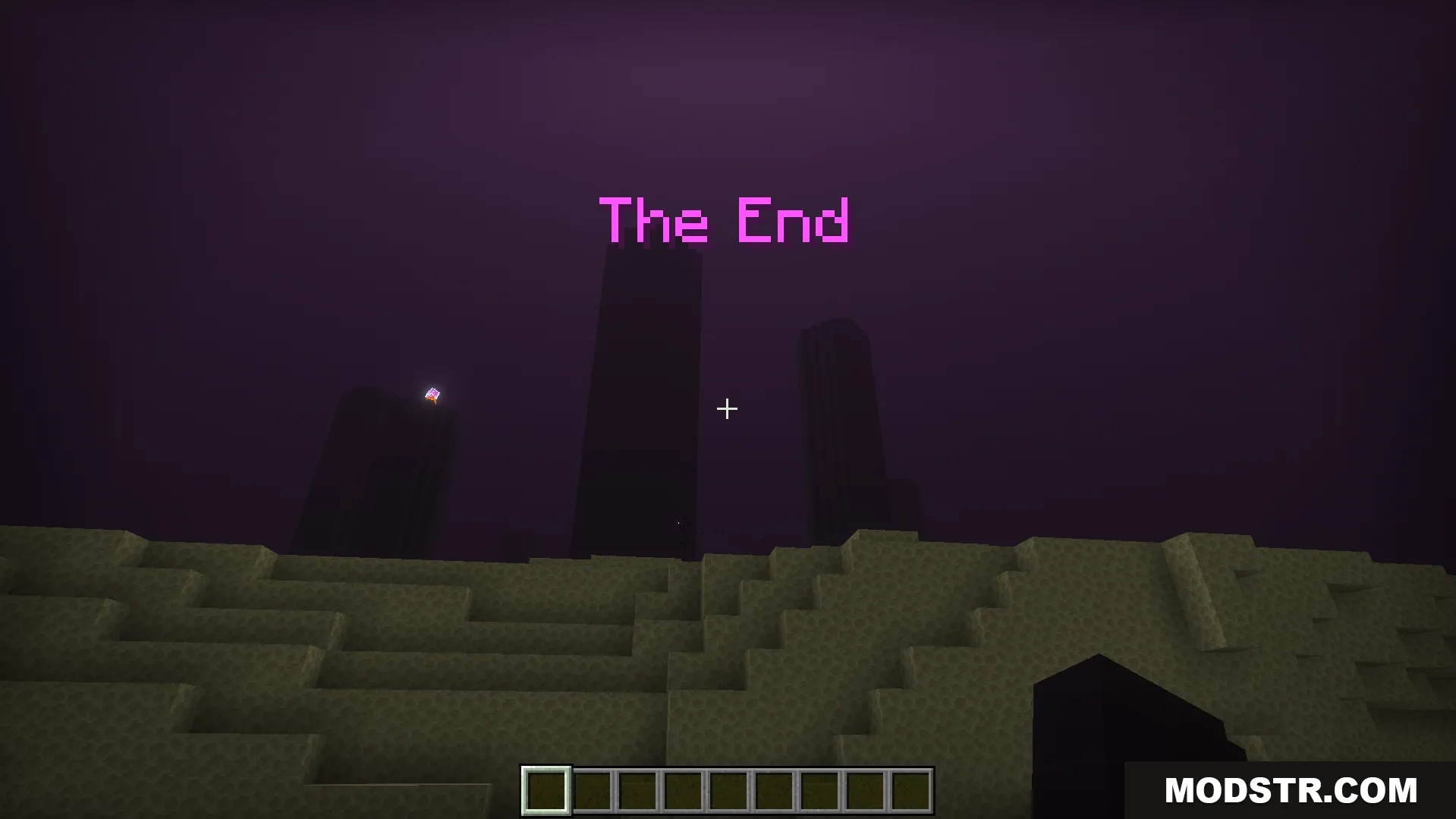 Explorers Title Addon Screenshot 7 Explorers Title Addon displays the name of The End dimension on screen