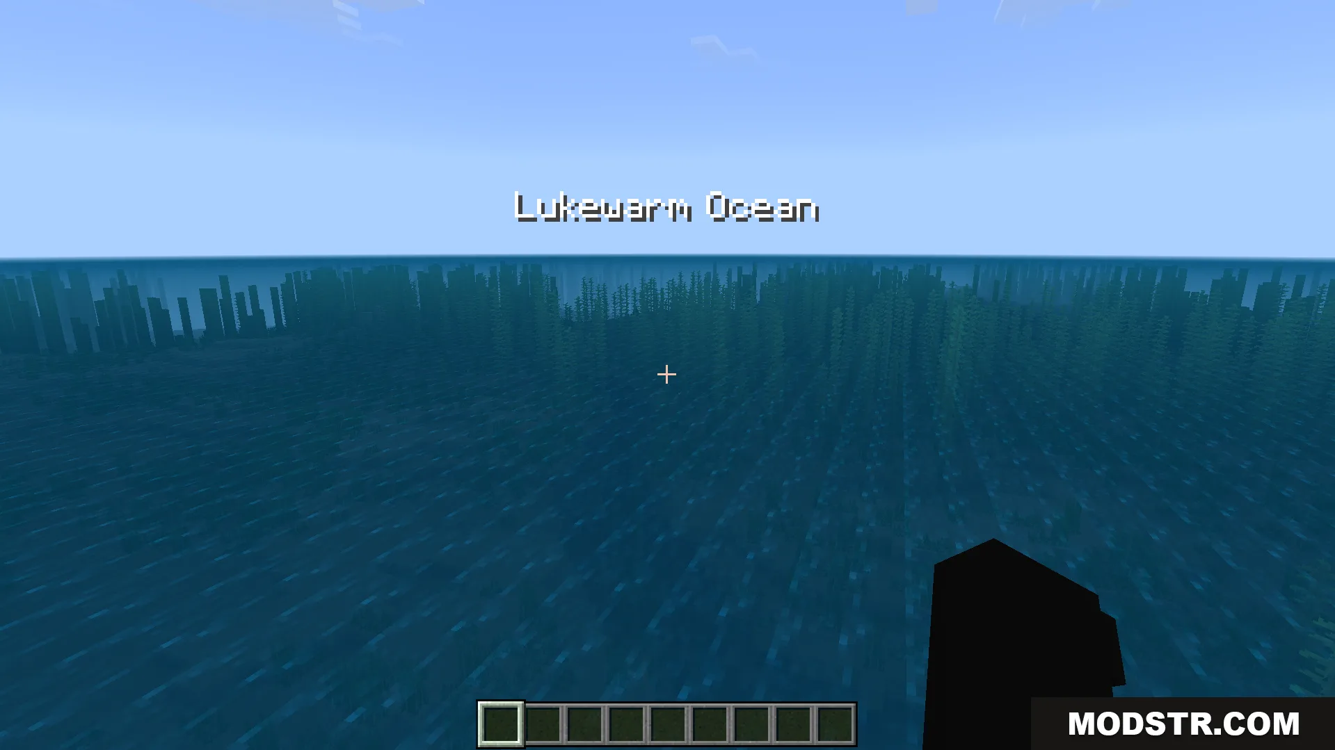 Explorers Title Addon Screenshot 2 Biome name displayed as a title on screen when entering a new area