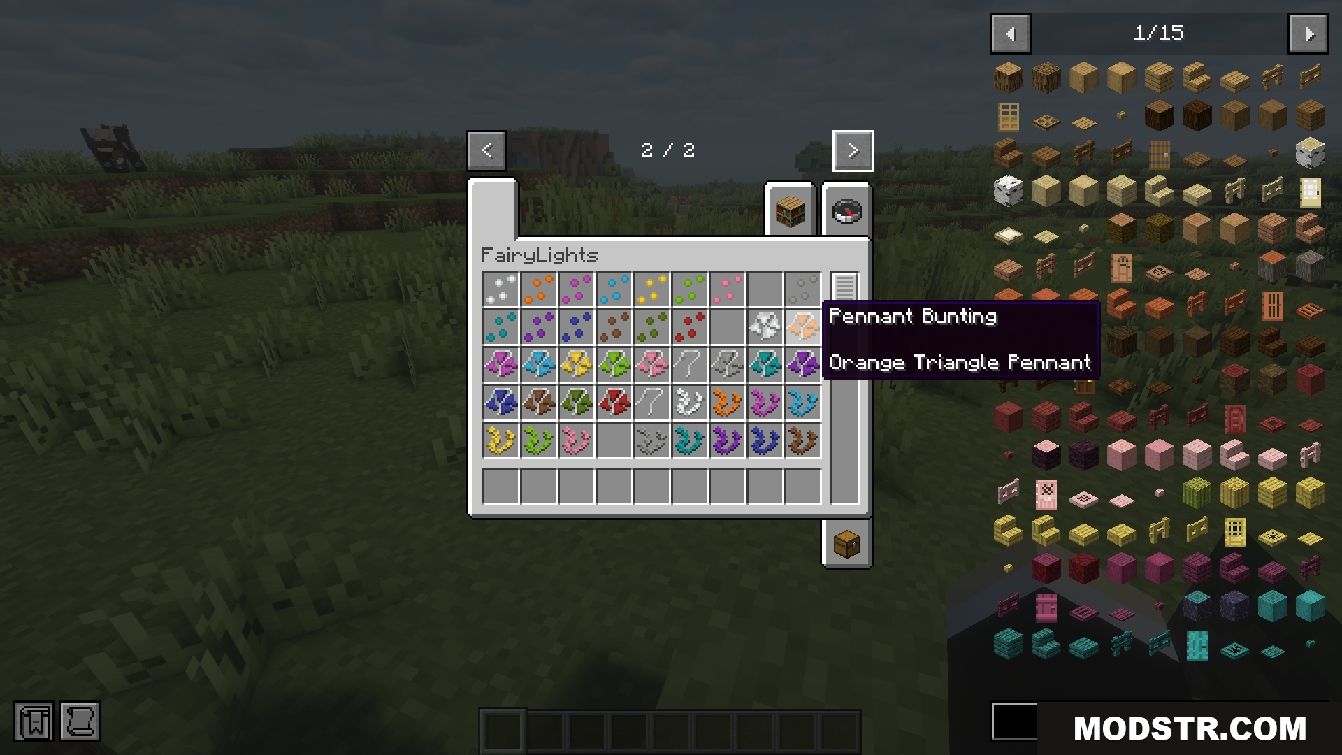 Fairy Lights Neoforge Mod Screenshot 2 Fairy Lights mod items in creative inventory