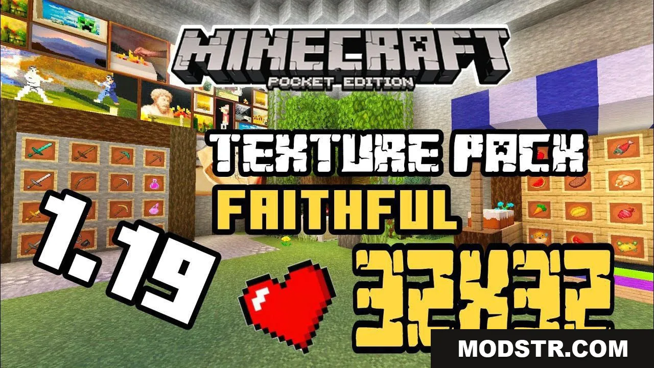 Faithful 32x Texture Pack (1.21.11, 1.20.1) – MCPE/Bedrock Edition