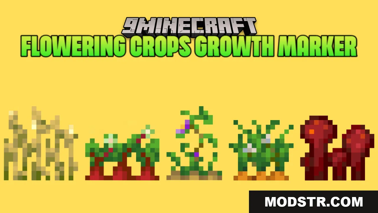 Flowering Crops Growth Marker Resource Pack (1.21.11, 1.20.1) – A More Satisfying Gardening Experience