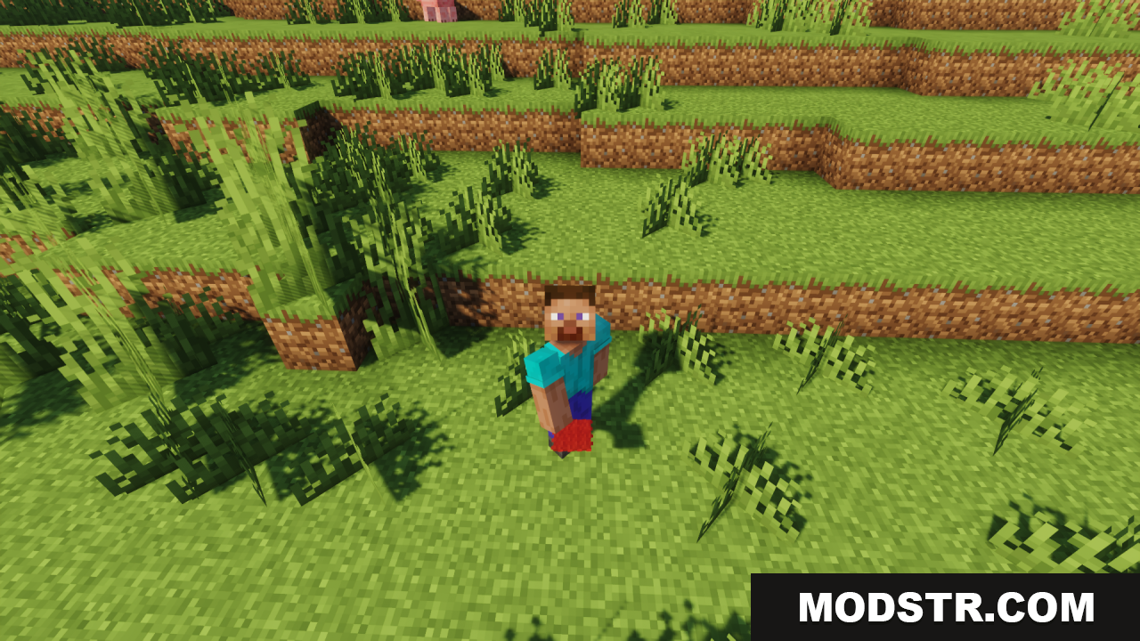 Fluffy Carpets Texture Pack Screenshot 11 The grass blocks have a more detailed, fluffy texture