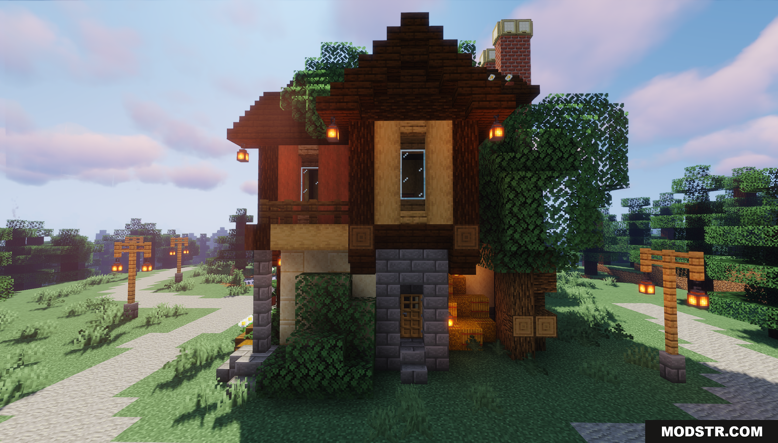 Forest Dwellers House Map Screenshot 4 A cozy medieval timber-frame house in a lush forest