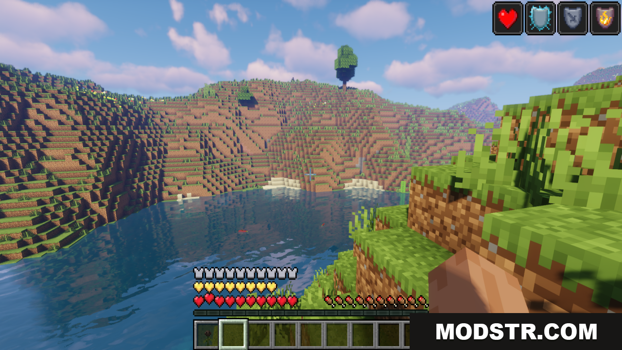 Fresh Hearts Texture Pack Screenshot 5 Fresh Hearts Texture Pack updates the player's health bar