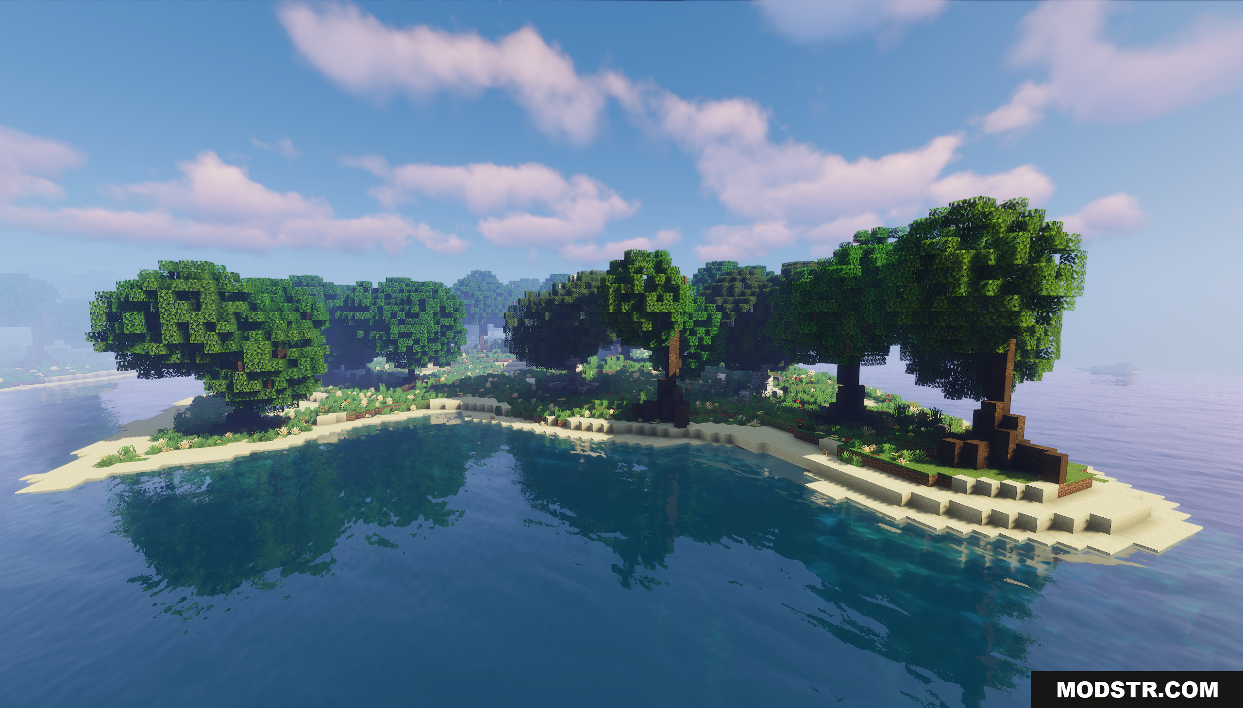 Fugue Forest Map Screenshot 9 A small island with trees and a sandy beach